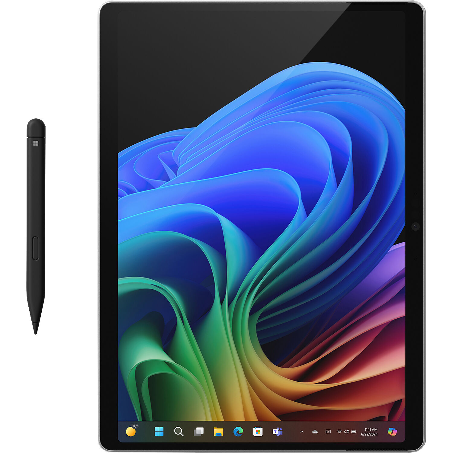 Microsoft Pro 11 13-inch 2-in-1 laptop in Platinum with Intel Core Ultra 5, 16 GB RAM, and TAA compliance — view 2