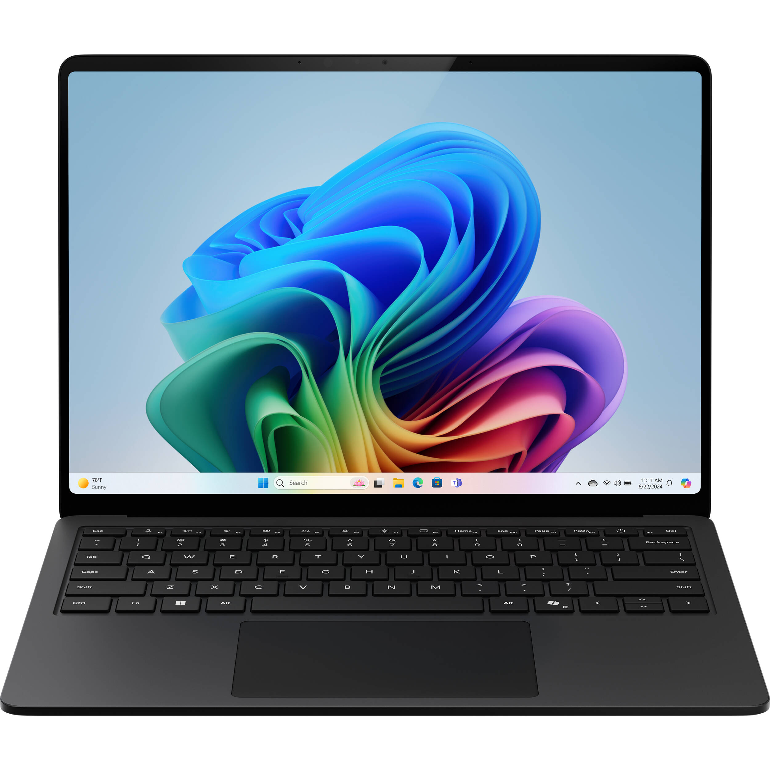 Microsoft Surface Laptop 7 15-inch black with Intel Core 5, 16 GB RAM, and 512 GB storage — view 2
