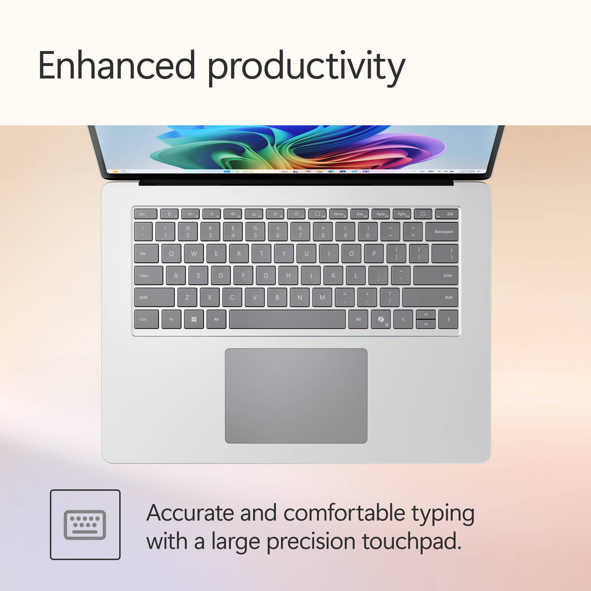 Microsoft Surface Laptop 7 15-inch in Platinum with business-focused premium design — view 15