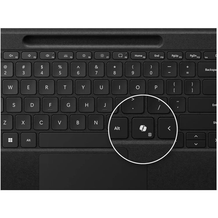 Microsoft Surface Pro Flex Keyboard with Slim Pen in black for US and Canada commercial use — view 3