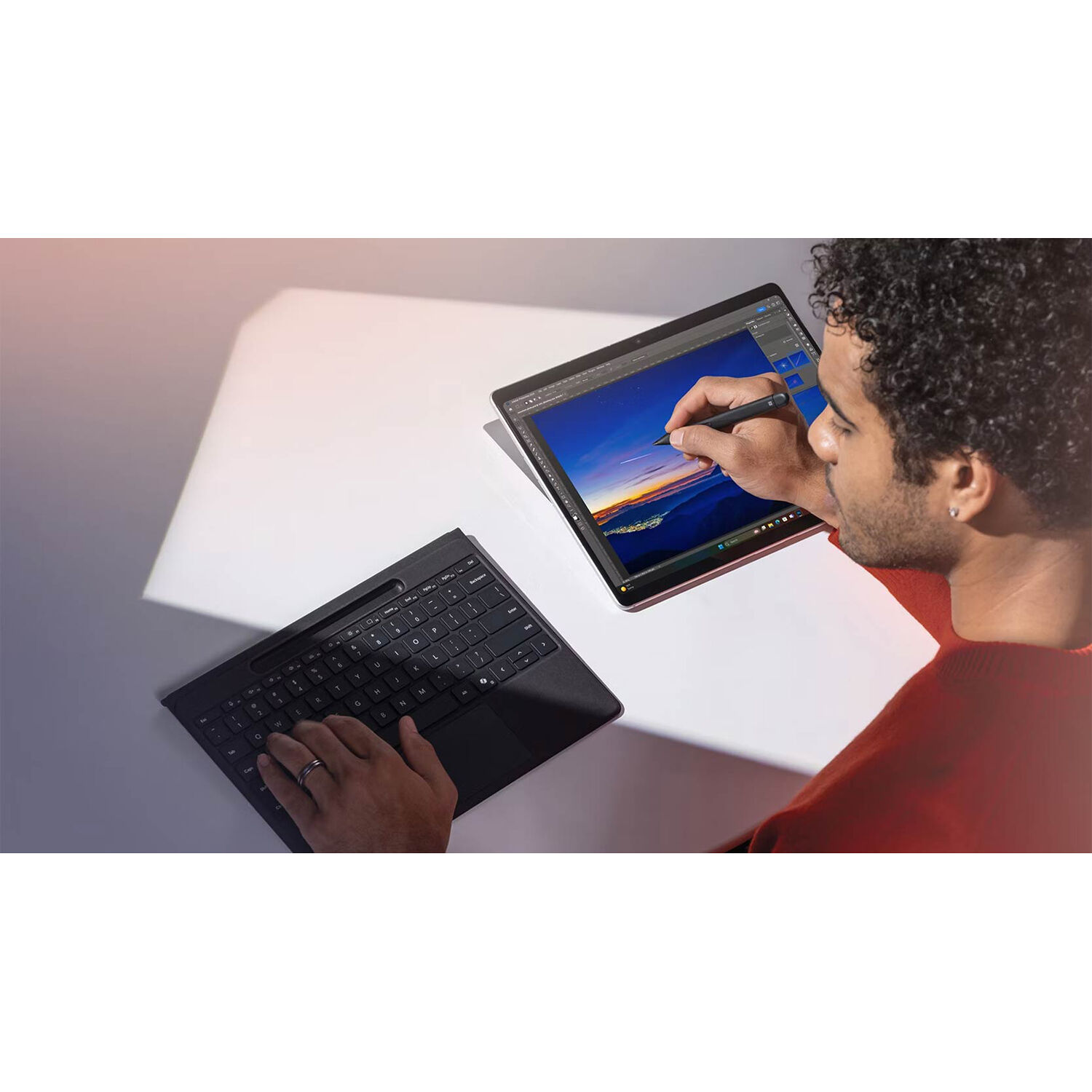 Microsoft Surface Pro Flex Keyboard with Slim Pen in black for US and Canada commercial use — view 9