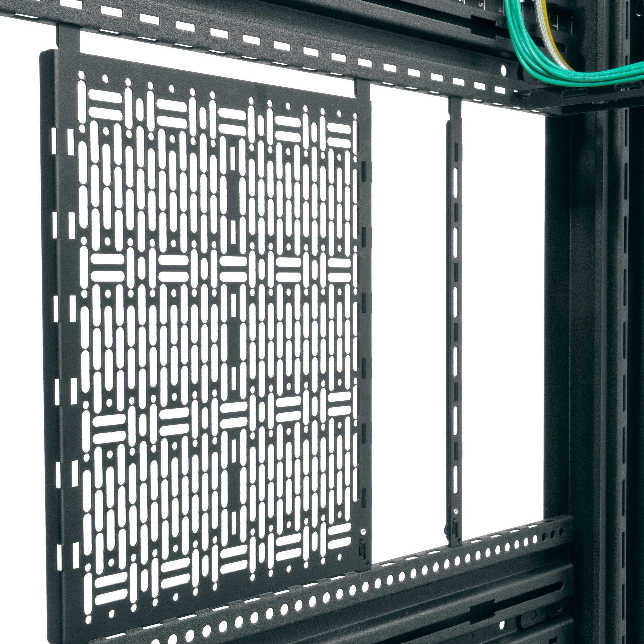 Middle Atlantic BGR-4527 45-space black floor-standing multibay rack, 27-inch depth — view 7