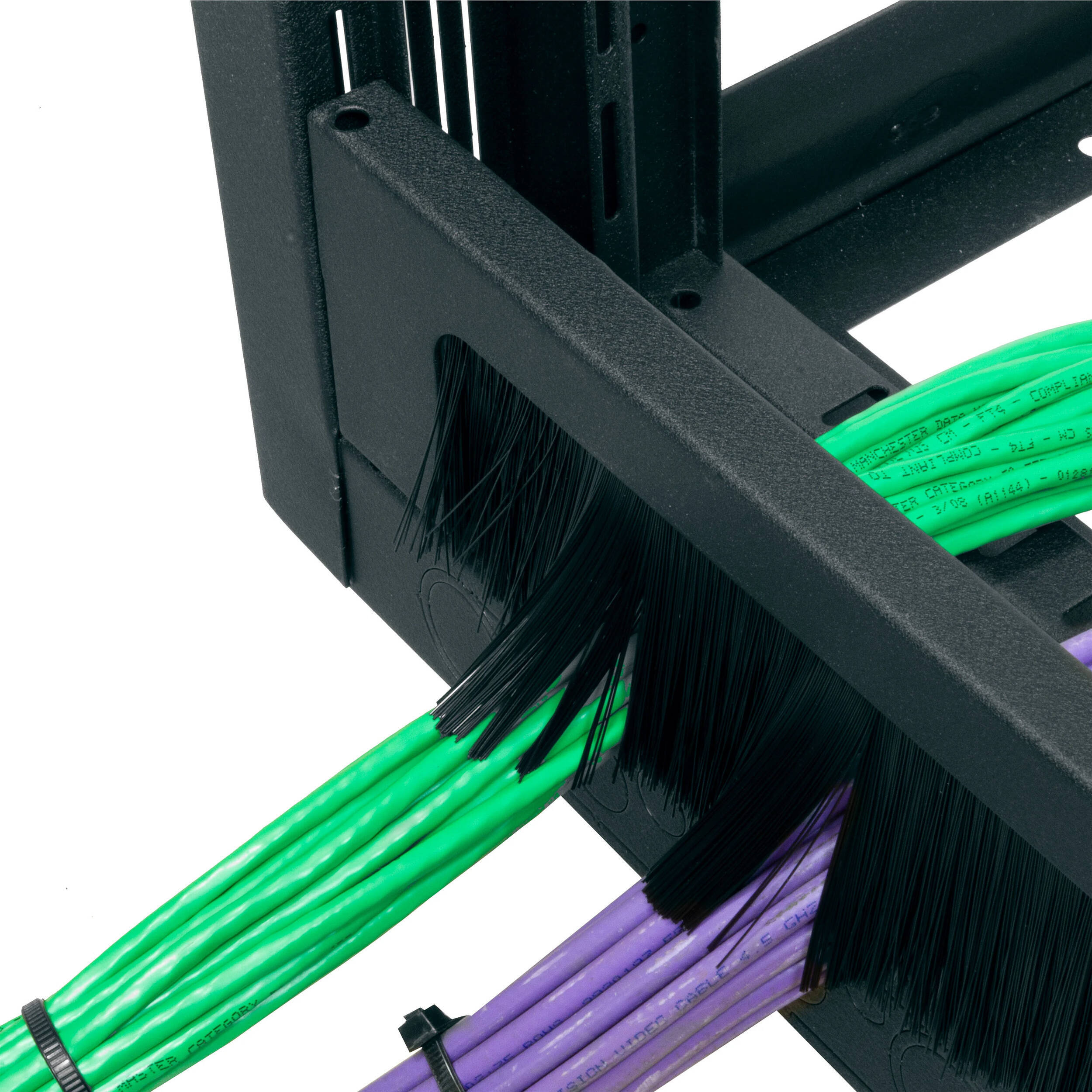 Middle Atlantic BGR-4527 45-space black floor-standing multibay rack, 27-inch depth — view 8