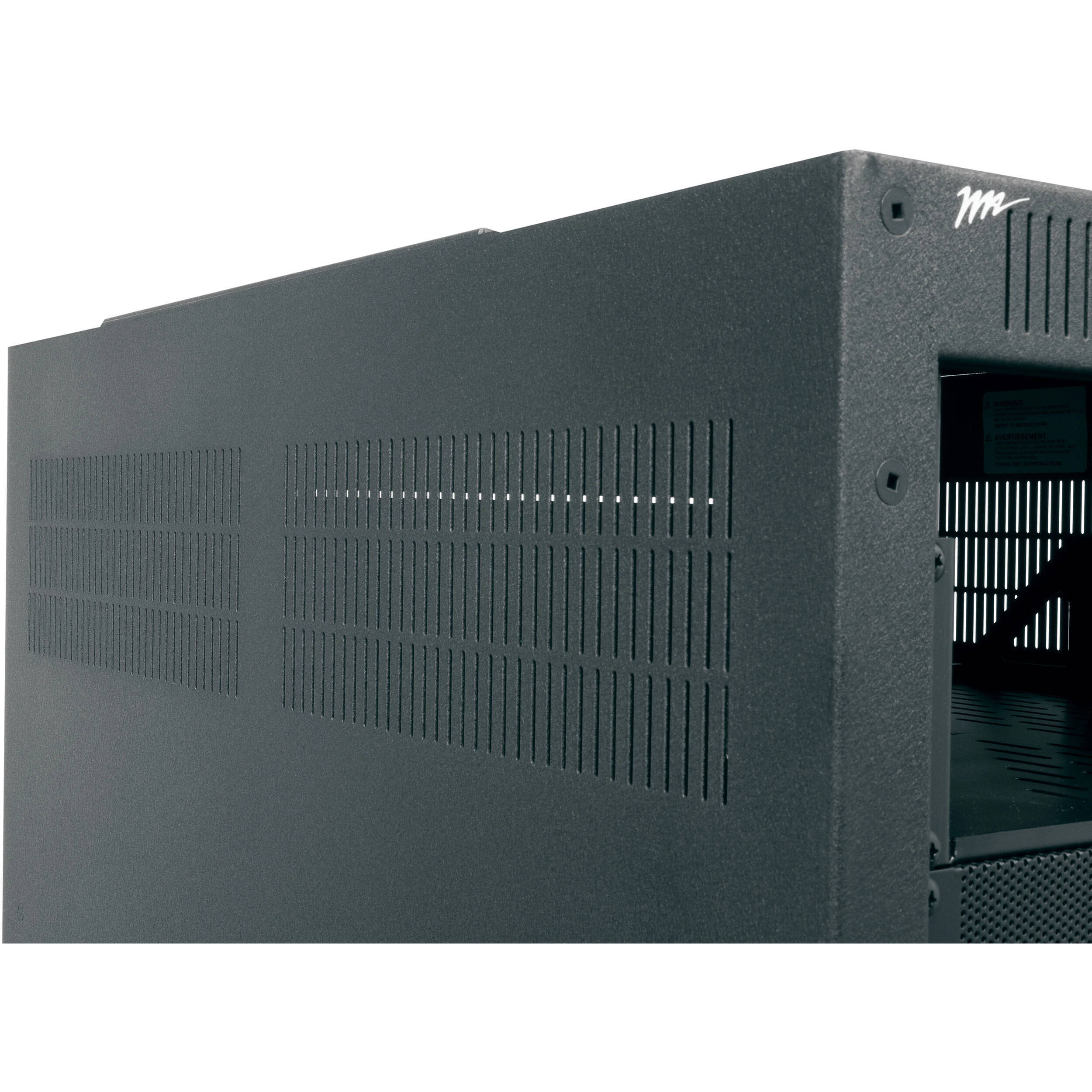 Middle Atlantic ERK-2128 21-space 28-inch-deep floor-standing rack with rear door — view 2