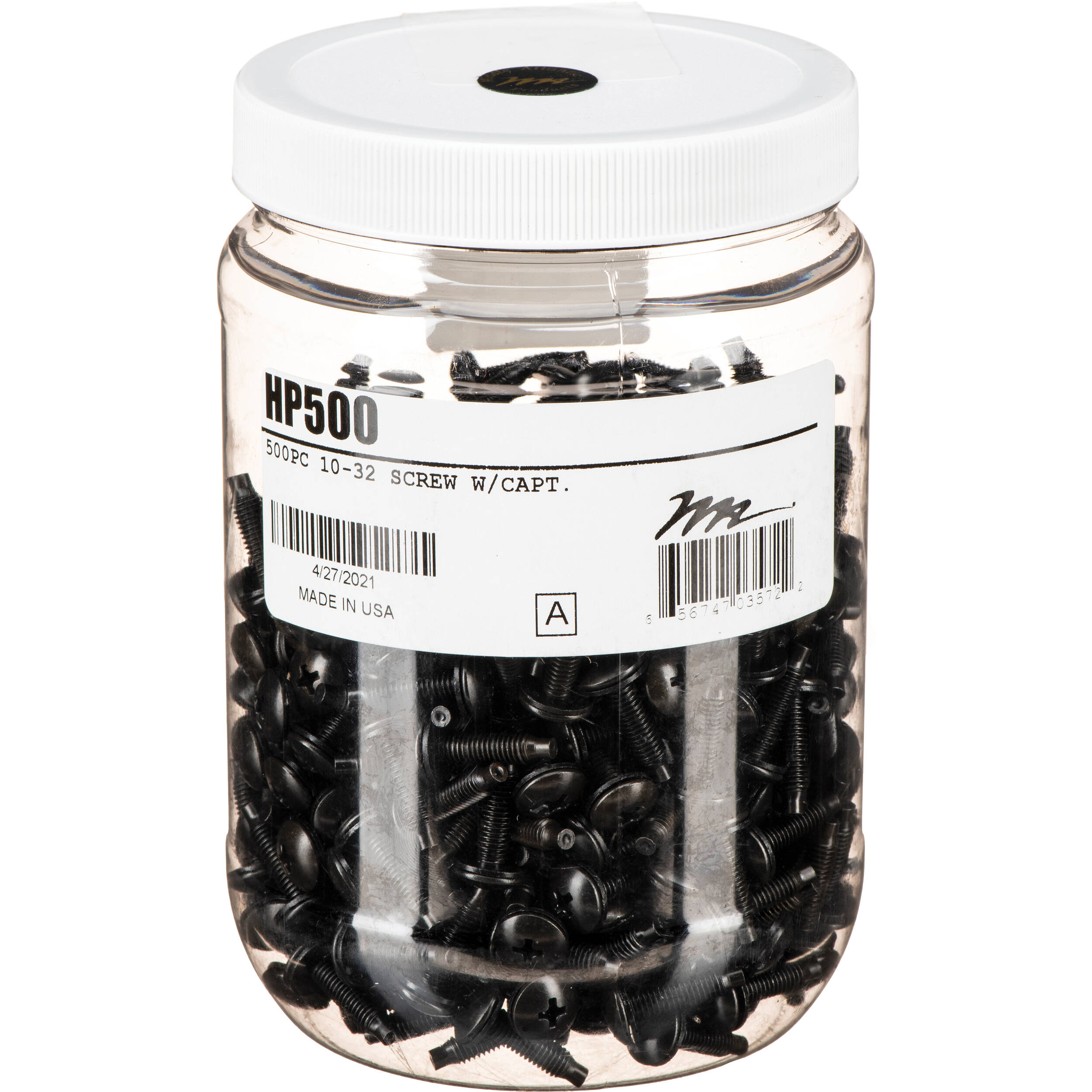 Middle Atlantic HP500 500-pack of 10-32 captive rack screws — view 4