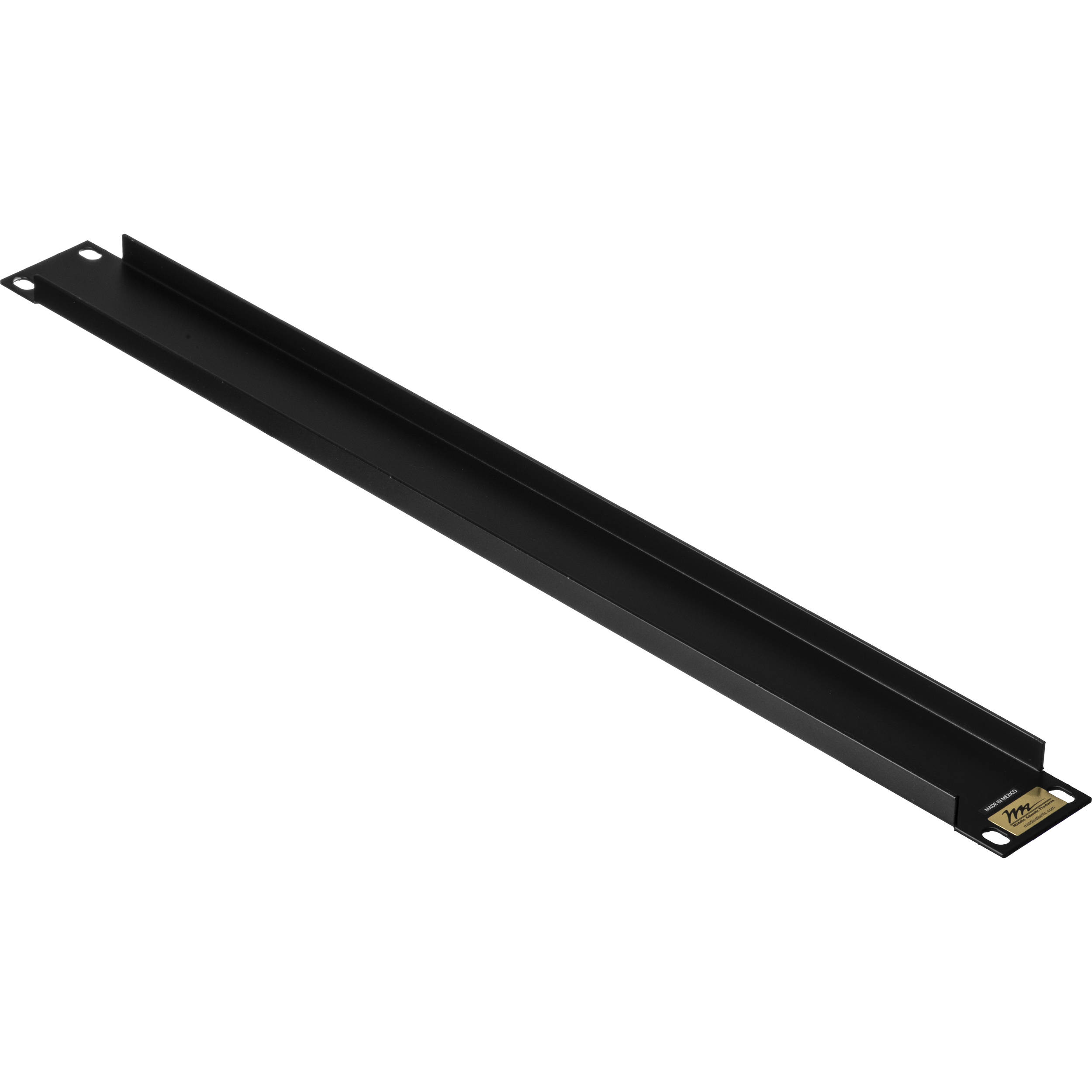 Middle Atlantic PBL-1 1-space flanged aluminum blank panel for rack enclosures — view 2
