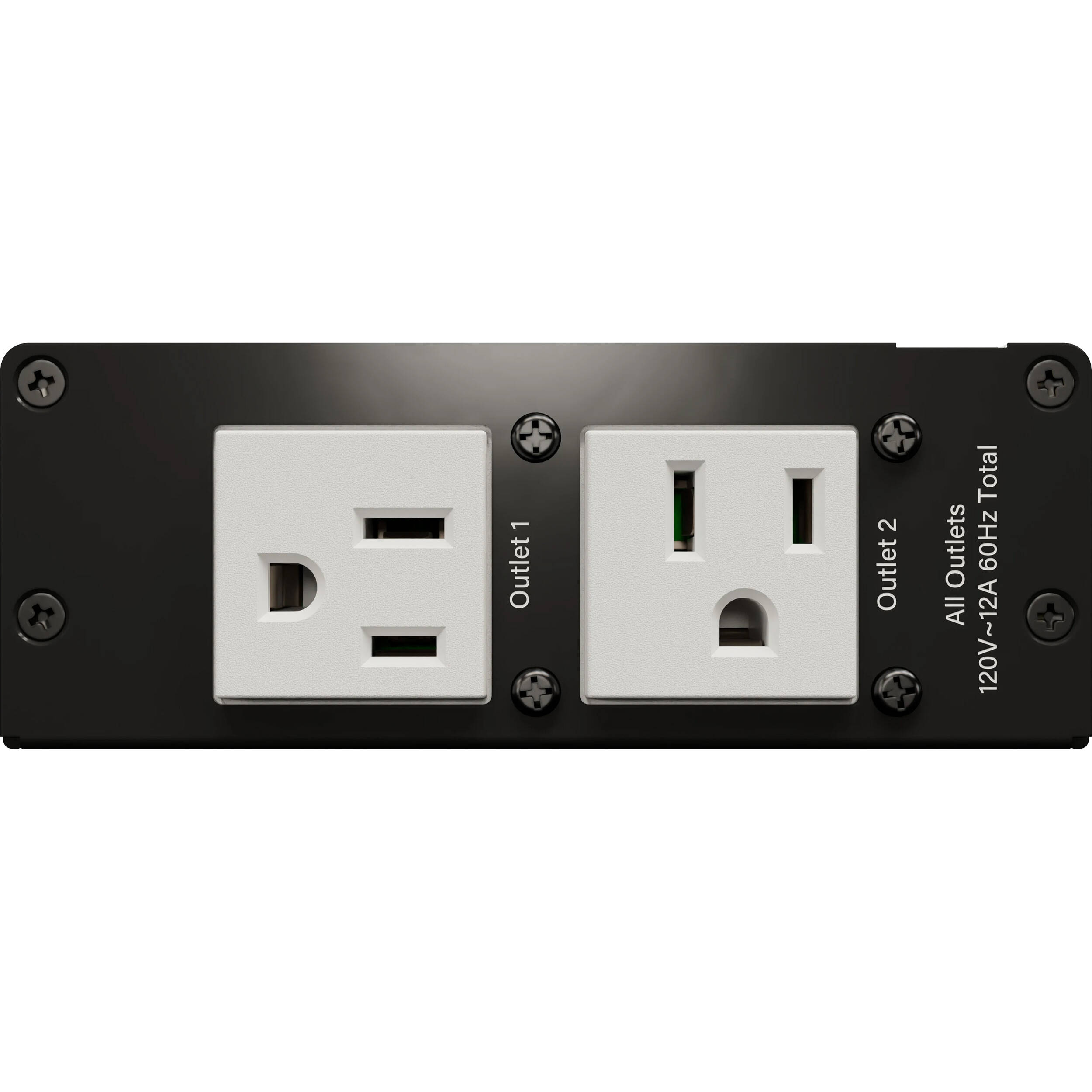 Middle Atlantic PDX-215C-SP compact 15 amp two-outlet surge protector for rack installations — view 3