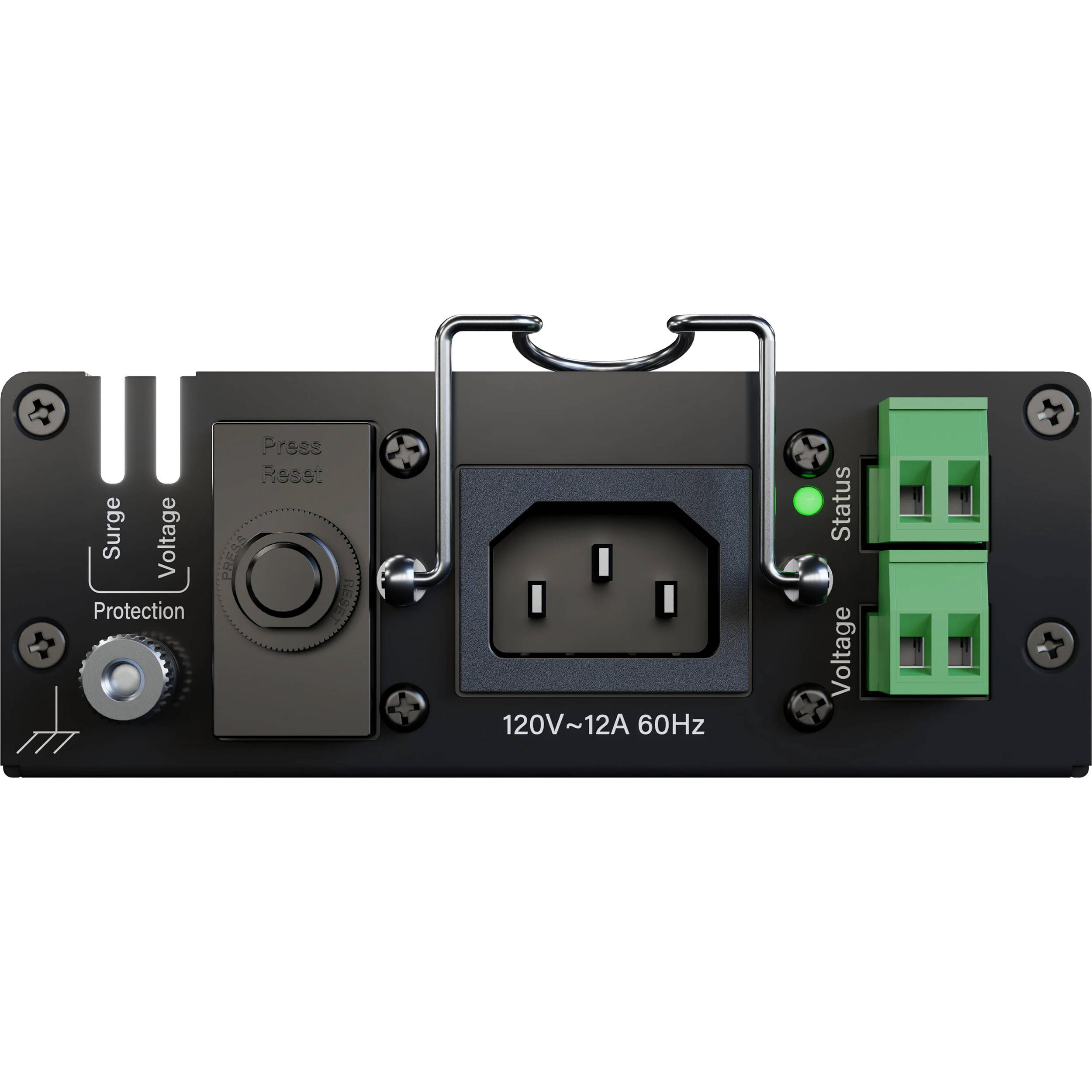 Middle Atlantic PDX-215C-SP compact 15 amp two-outlet surge protector for rack installations — view 5