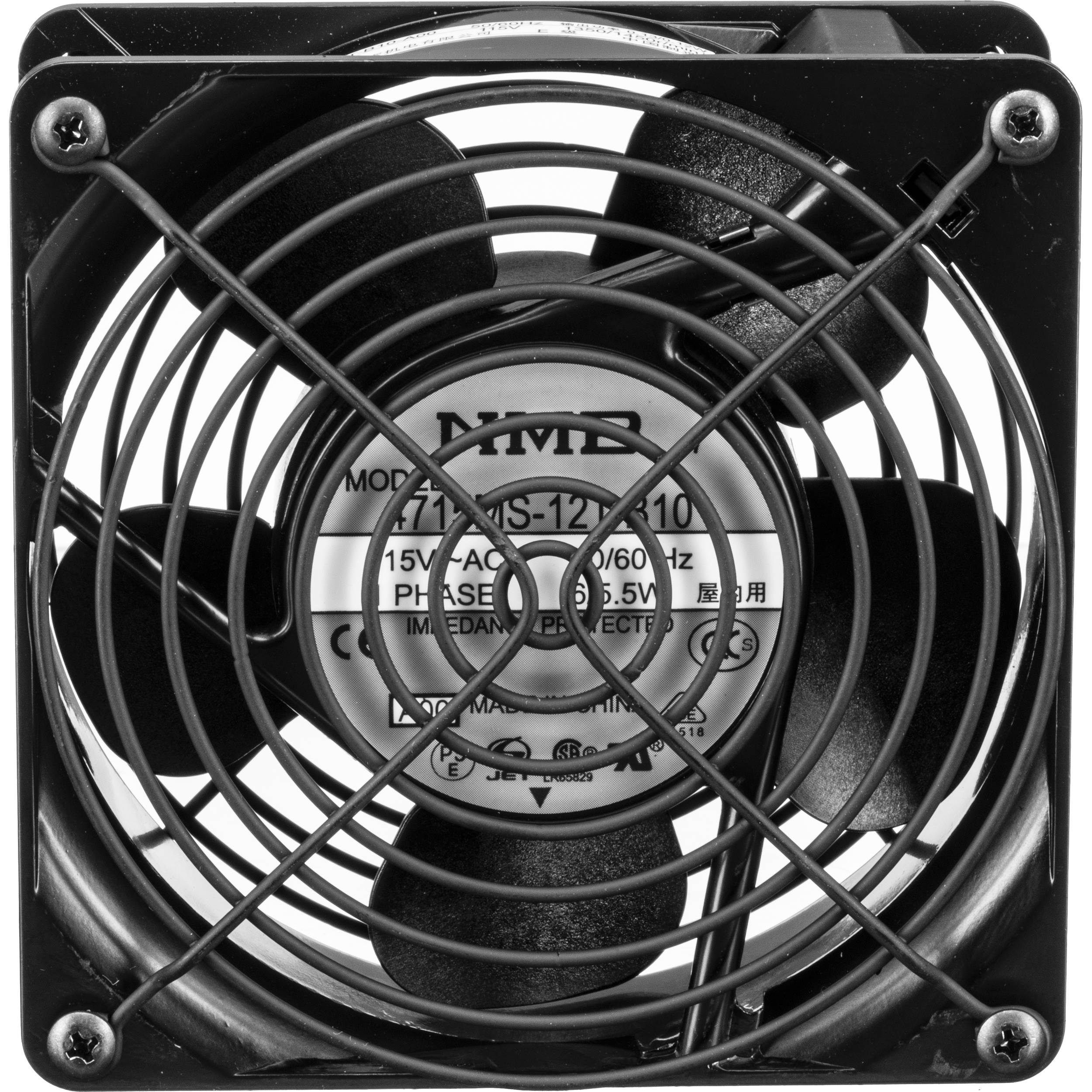 Middle Atlantic 4-1/2 inch quiet rack cooling fan with protective guard — view 2