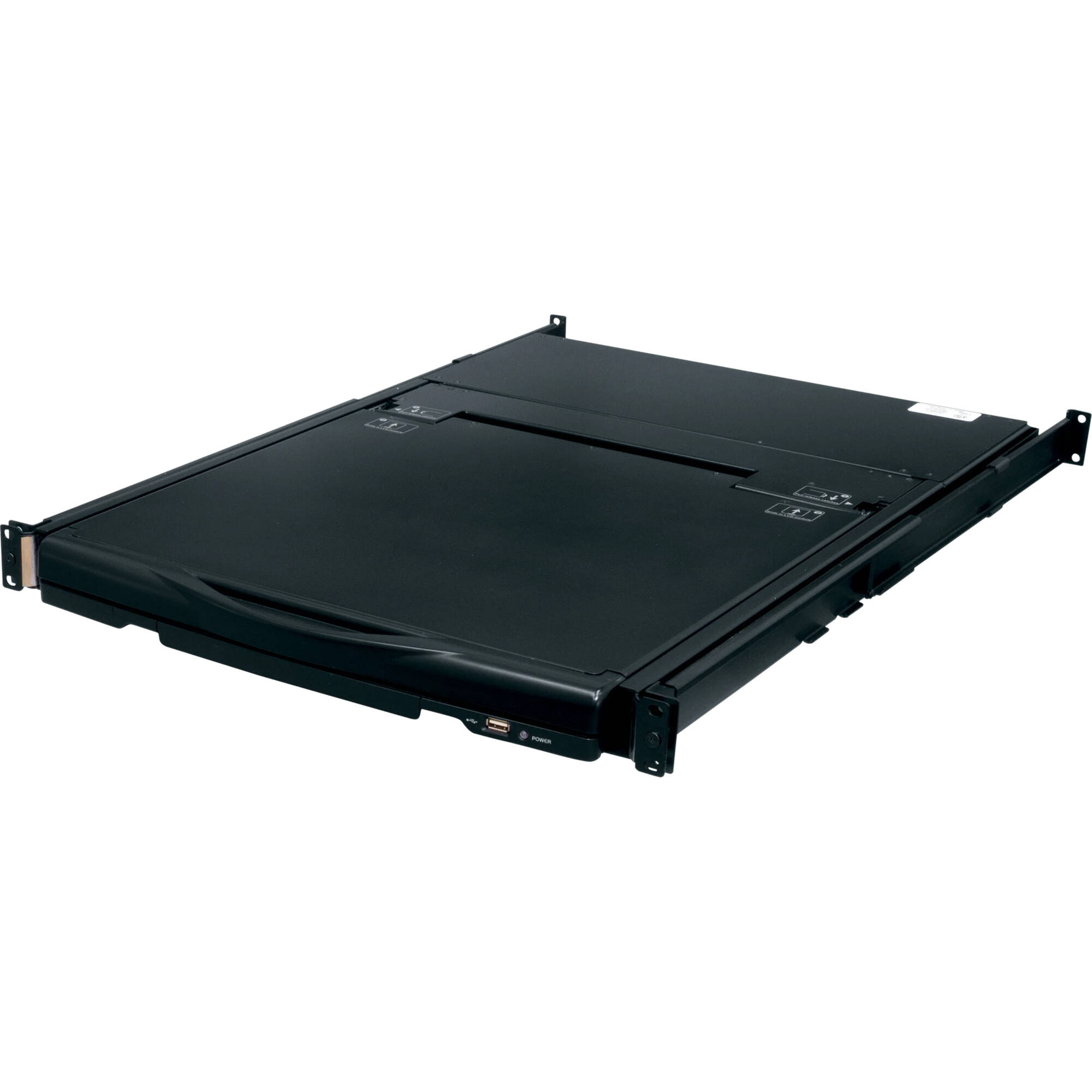 Middle Atlantic RM-KB-LCD17KVMHD rackmount console with integrated KVM and 17 inch display — view 3