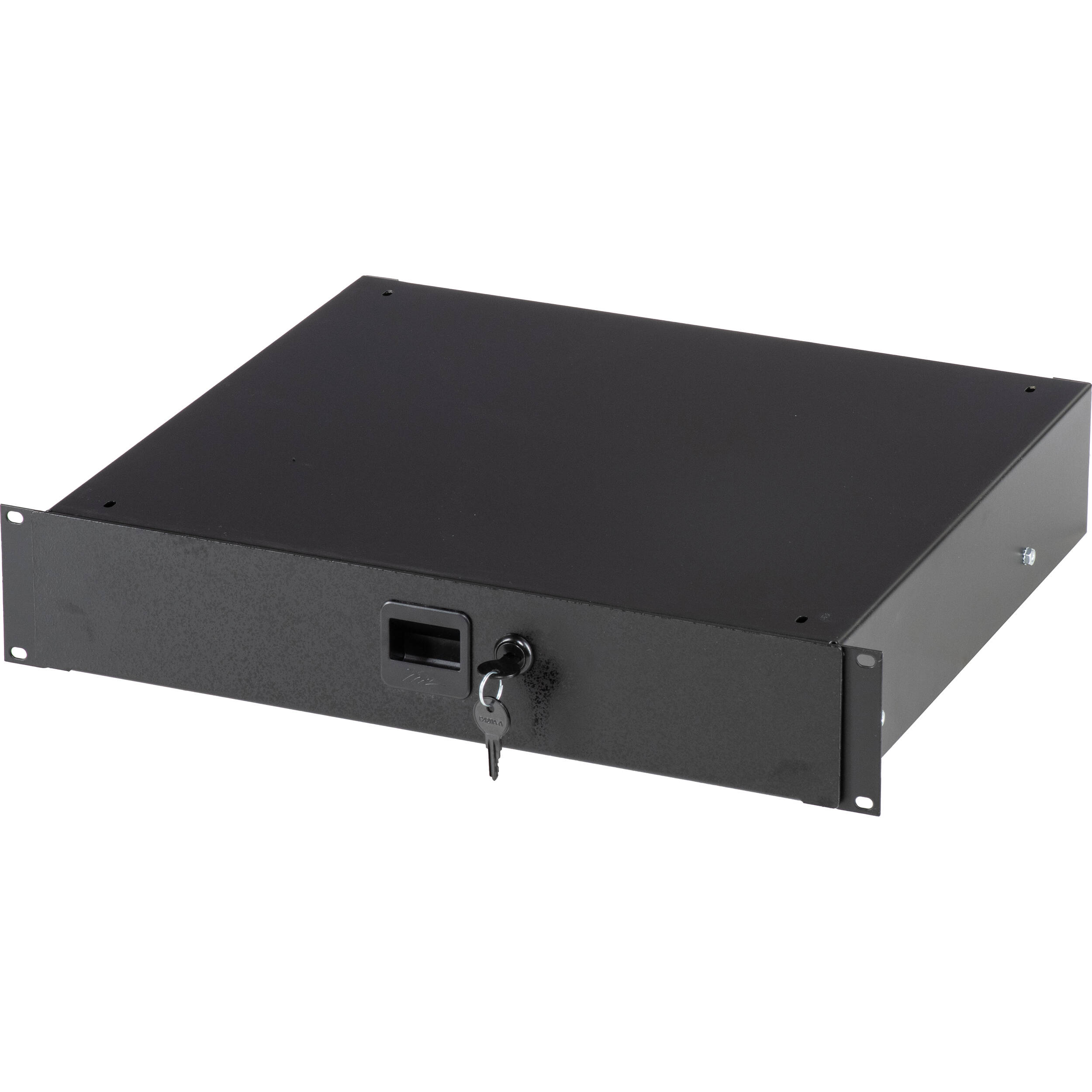 Middle Atlantic TD2LK 2-space lockable rack text drawer — view 3
