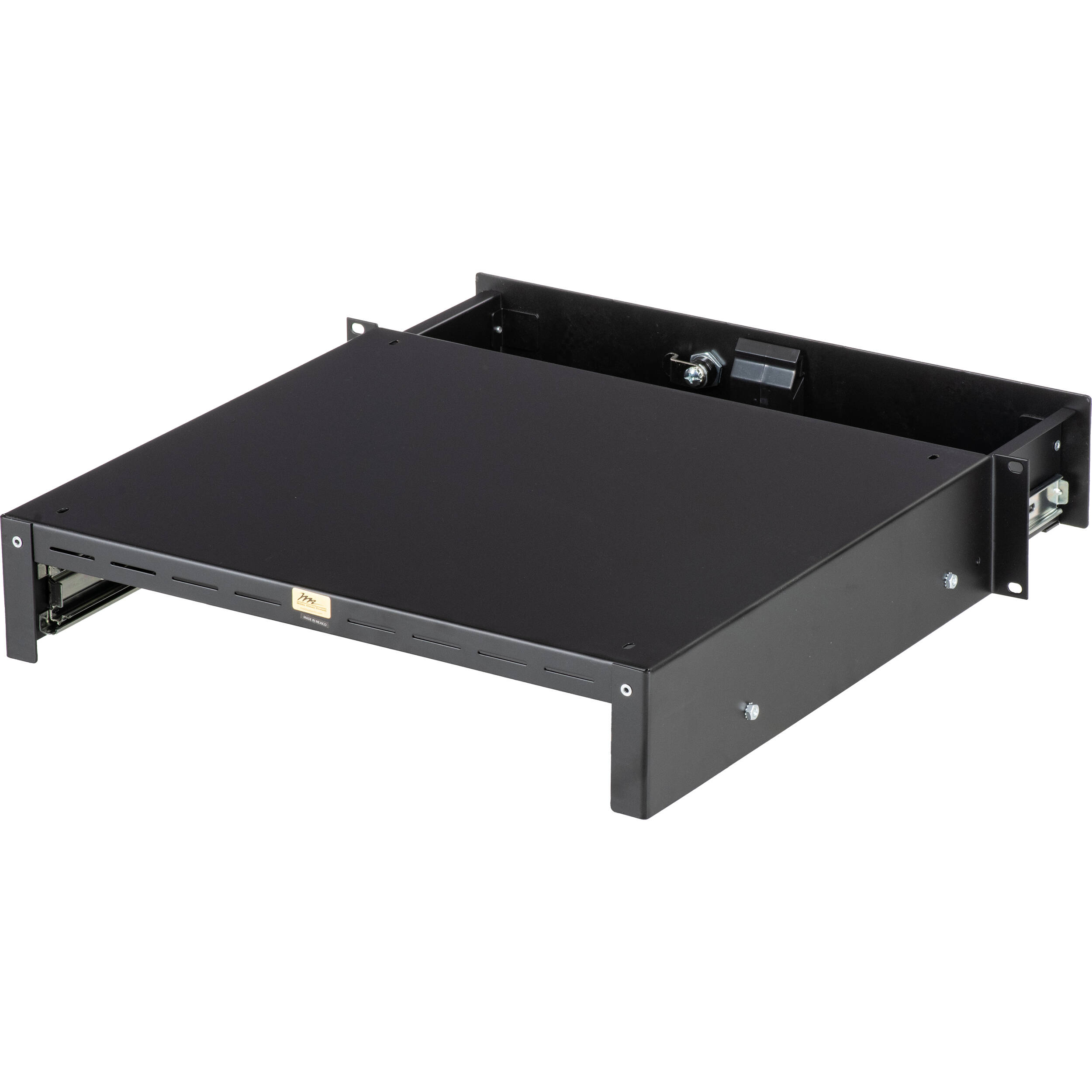 Middle Atlantic TD2LK 2-space lockable rack text drawer — view 5