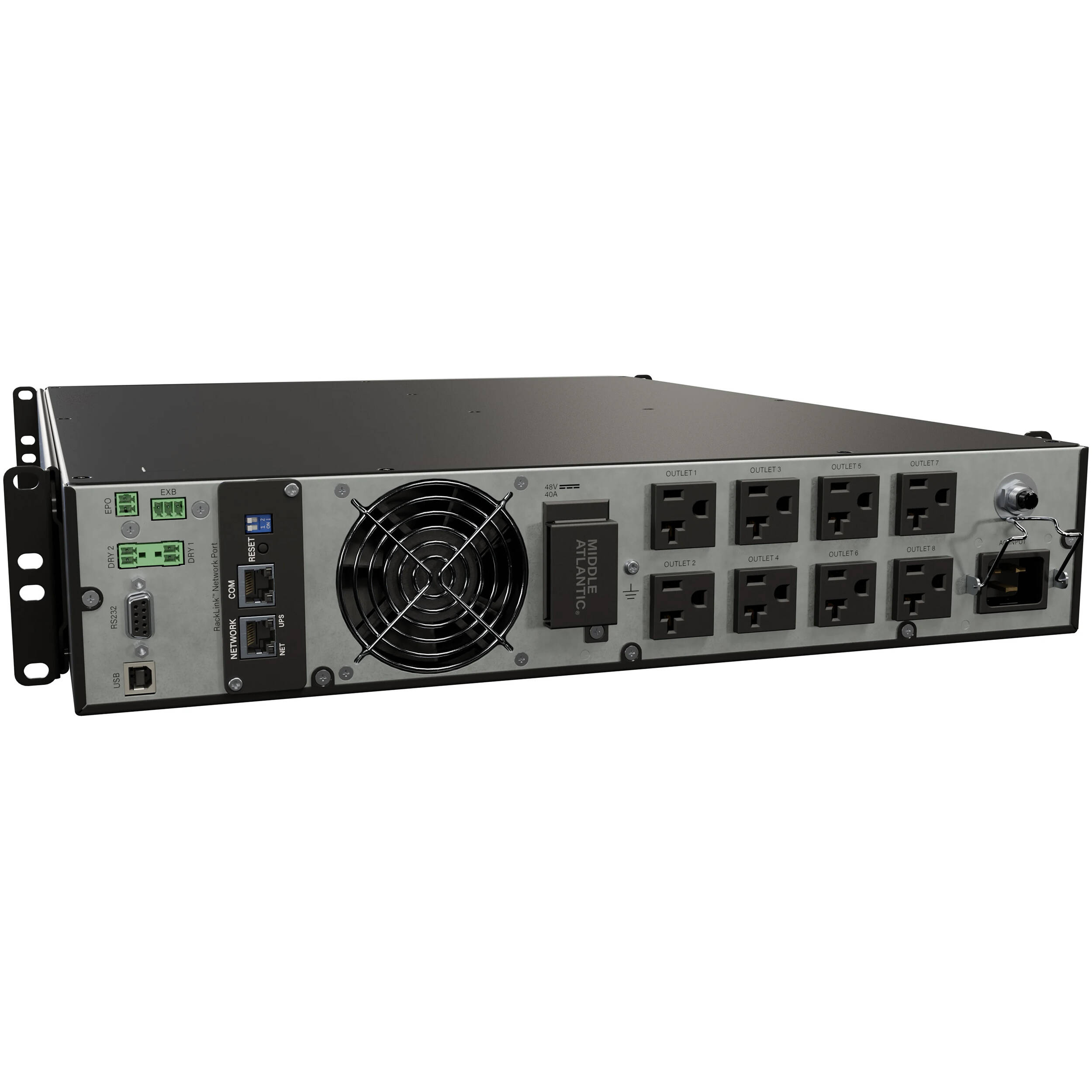 Middle Atlantic 2000 VA 120 V rack-mount UPS with RLNK outlet control — view 2