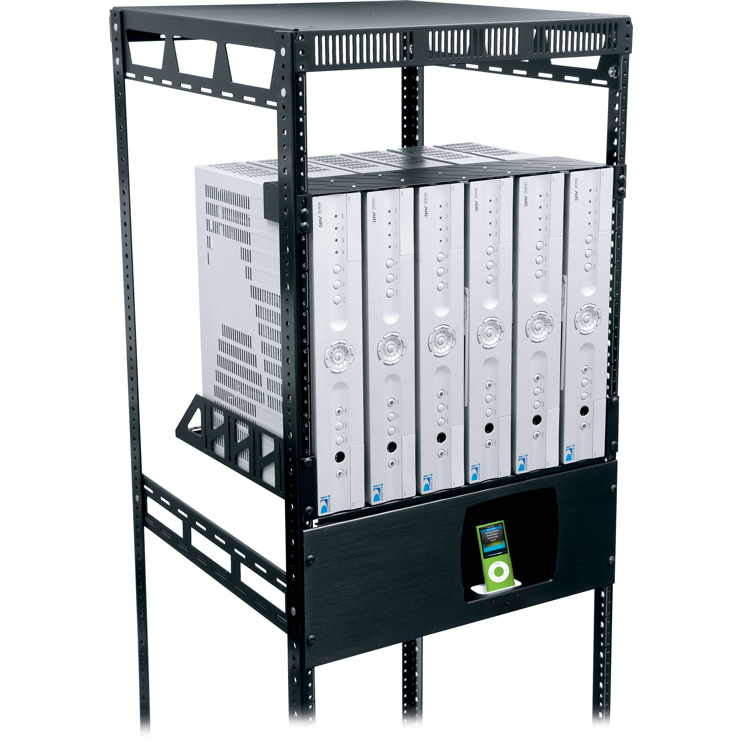 Middle Atlantic VRS vertical rackmount system for up to 6 satellite or cable boxes — view 2