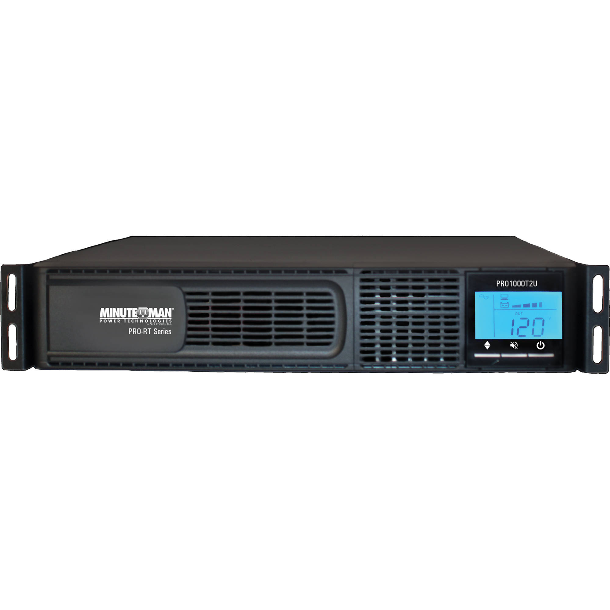 Minuteman PRO1000RT2U 1,000 VA line-interactive rack/tower UPS with LCD display — view 2