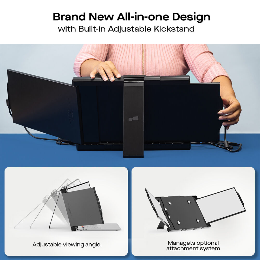 Mobile Pixels Trio 2.0 portable triple-screen monitor with two 13.3-inch IPS displays and USB-C connection — view 6