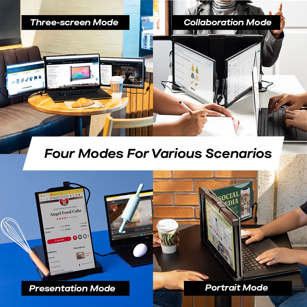 Mobile Pixels Trio 2.0 portable triple-screen monitor with two 13.3-inch IPS displays and USB-C connection — view 8