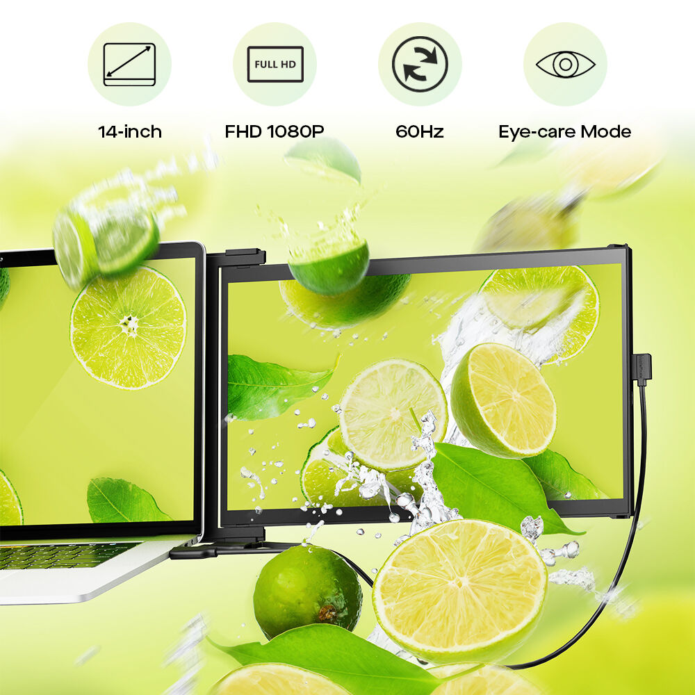 Mobile Pixels Duex Max DS 14.1-inch IPS portable monitor with auto-rotate and USB-C — view 3