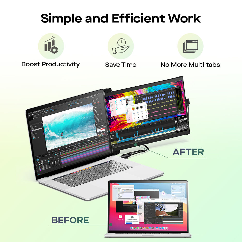 Mobile Pixels Duex Max DS 14.1-inch IPS portable monitor with auto-rotate and USB-C — view 4