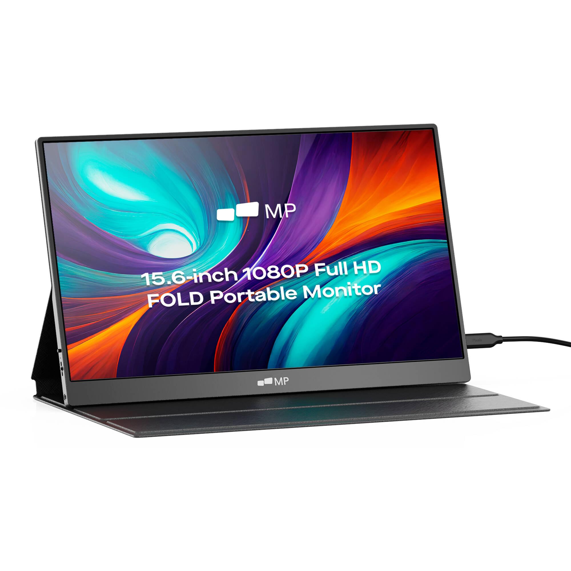 Mobile Pixels Fold 15.6-inch portable LCD monitor for dual-screen laptop productivity — view 2