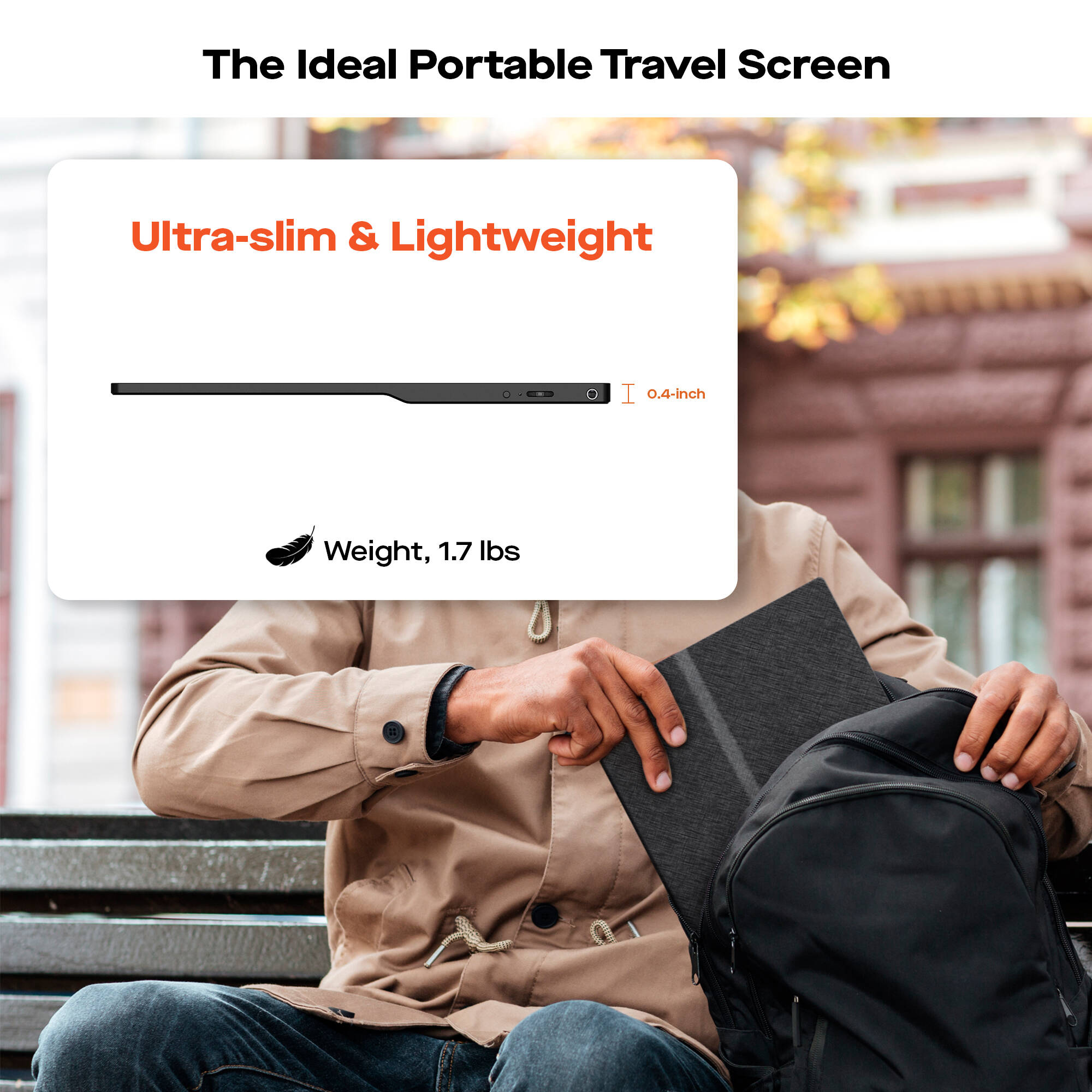 Mobile Pixels Fold 15.6-inch portable LCD monitor for dual-screen laptop productivity — view 7