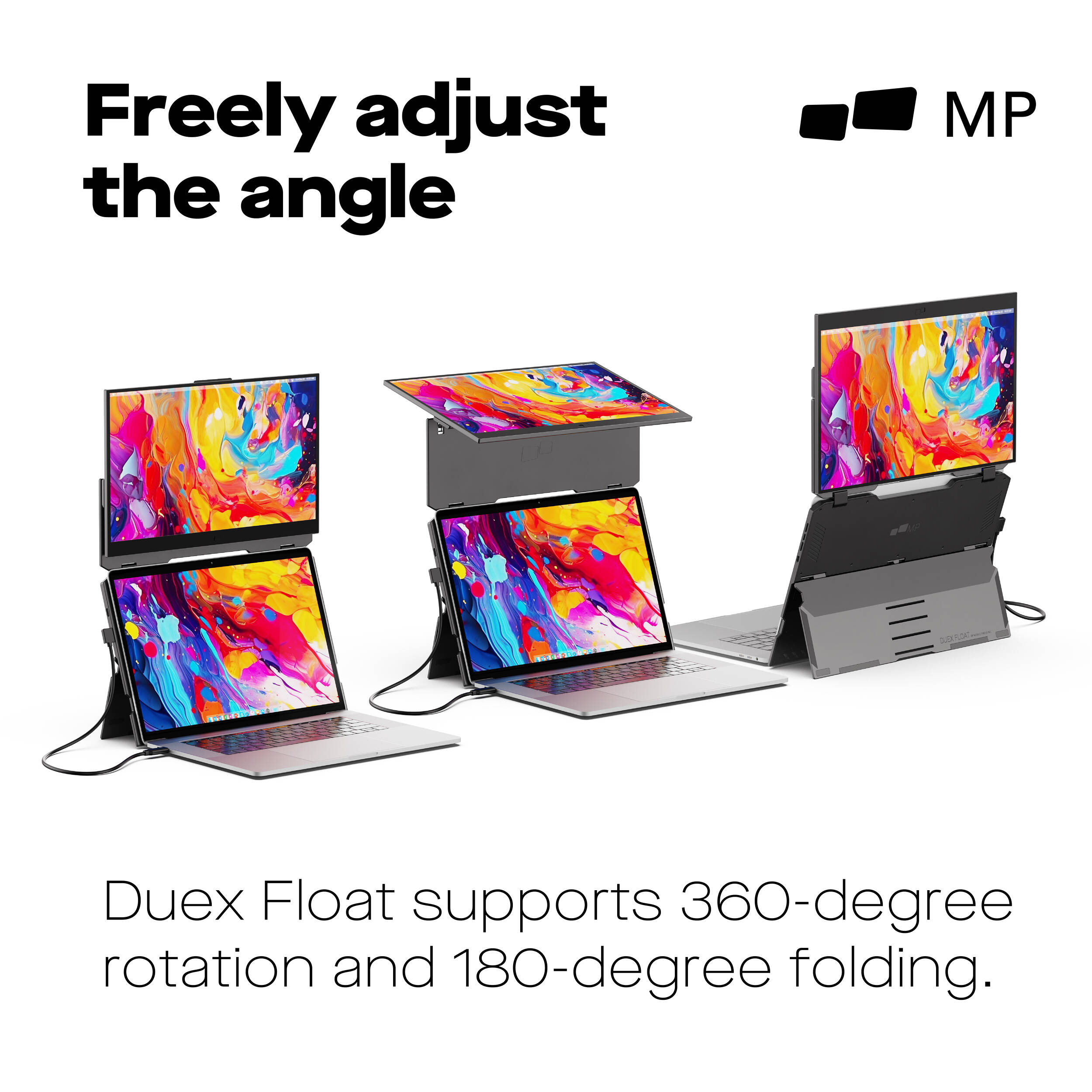 Mobile Pixels Duex Float 15.6 inch 1080p touch portable monitor with kickstand — view 5
