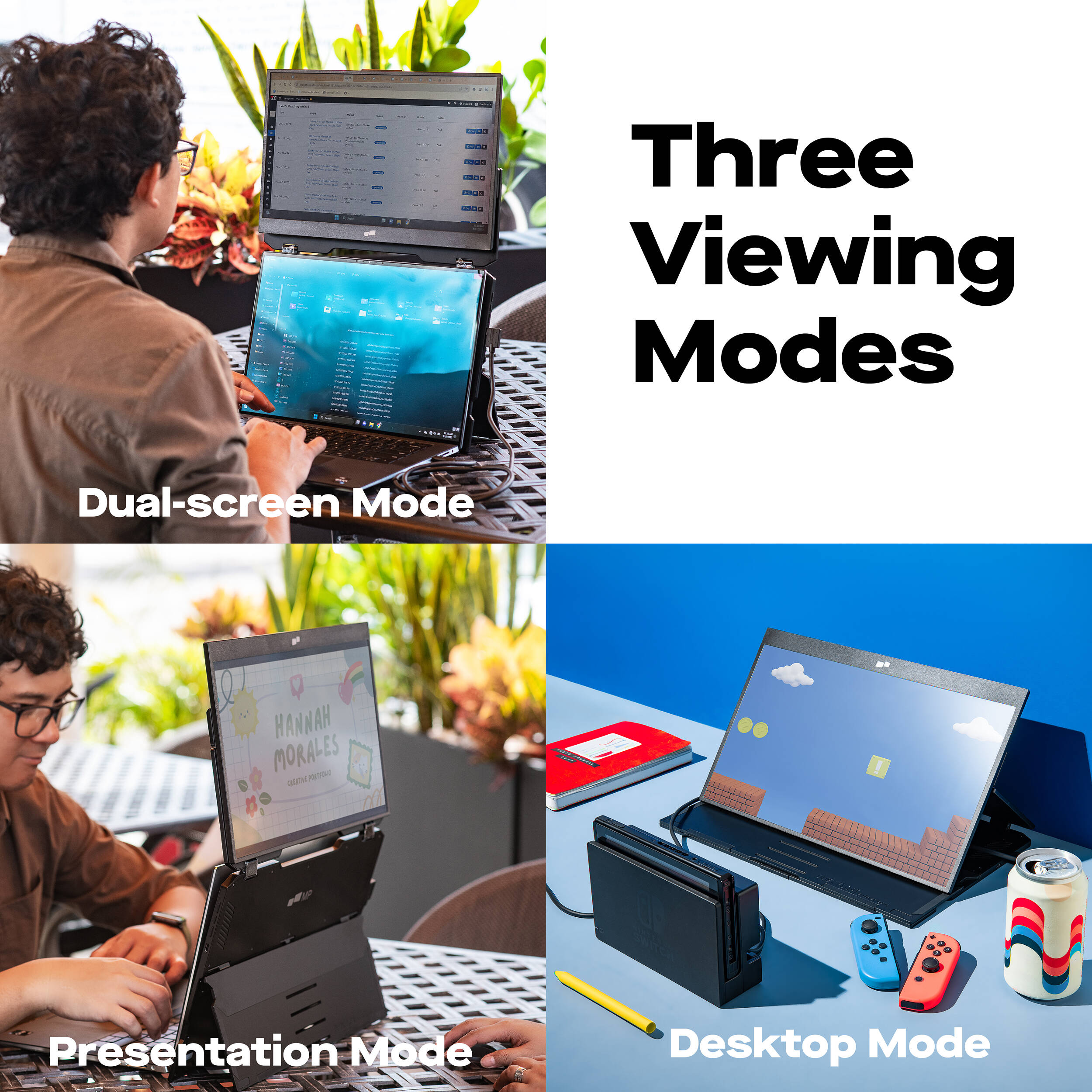 Mobile Pixels Duex Float 15.6 inch 1080p touch portable monitor with kickstand — view 8