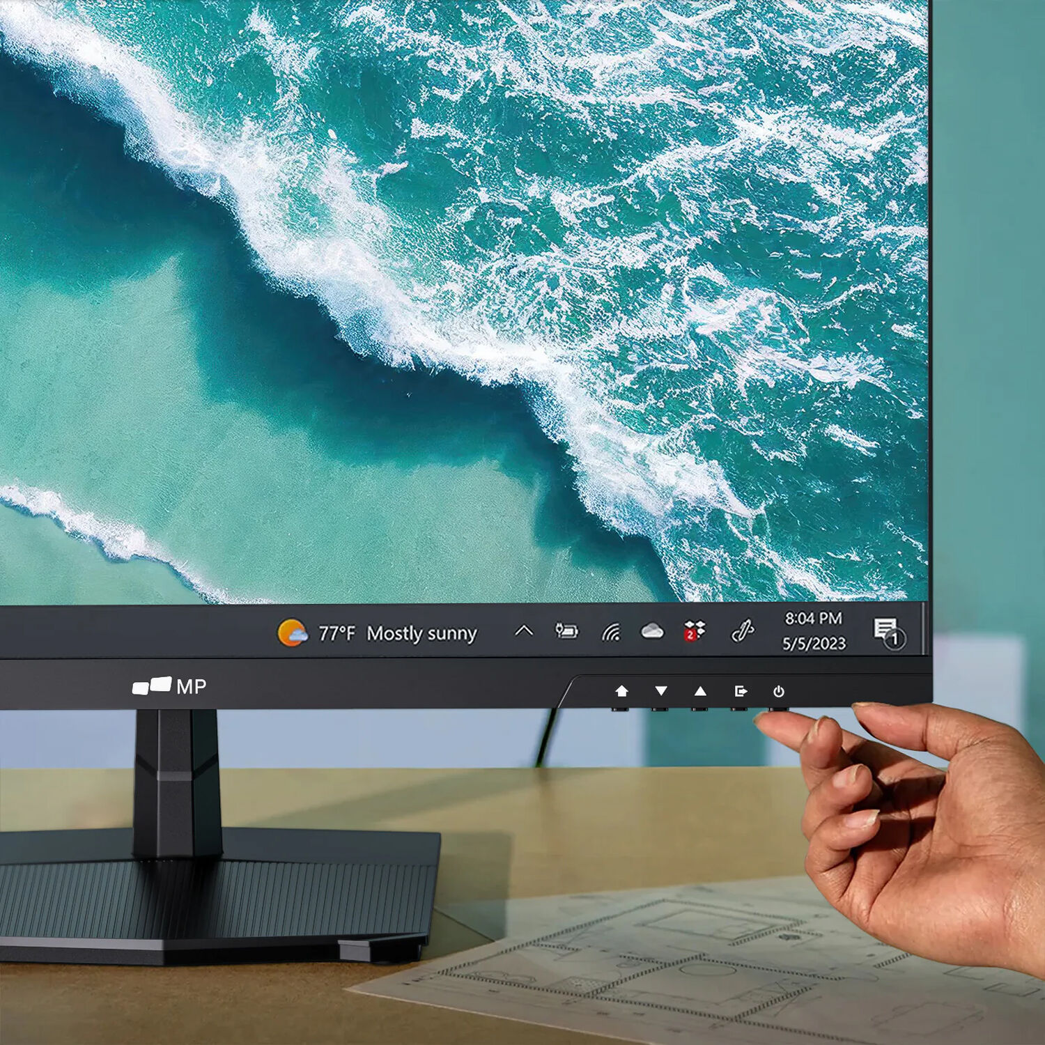 Mobile Pixels 27-inch UHD 4K IPS monitor with matte screen and dual HDMI inputs — view 9