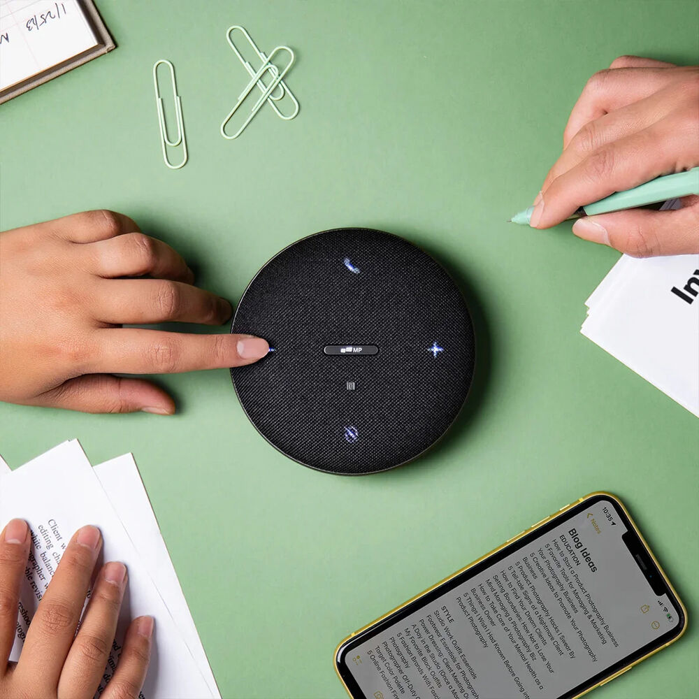 Mobile Pixels conference speaker for Bluetooth meeting audio with omni-directional voice pickup — view 5