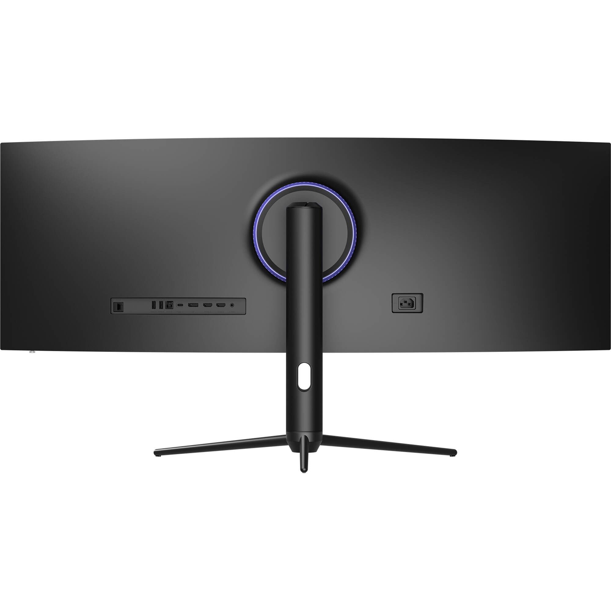 45-inch curved OLED DQHD ultrawide gaming monitor with 165Hz refresh and built-in speakers — view 4
