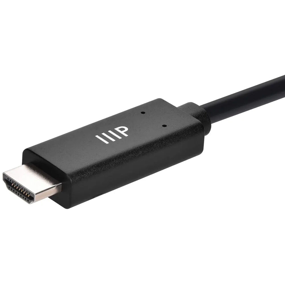 Monoprice 10 ft DisplayPort 1.4 to HDMI cable rated for 8K 60 Hz and 30 AWG construction — view 6