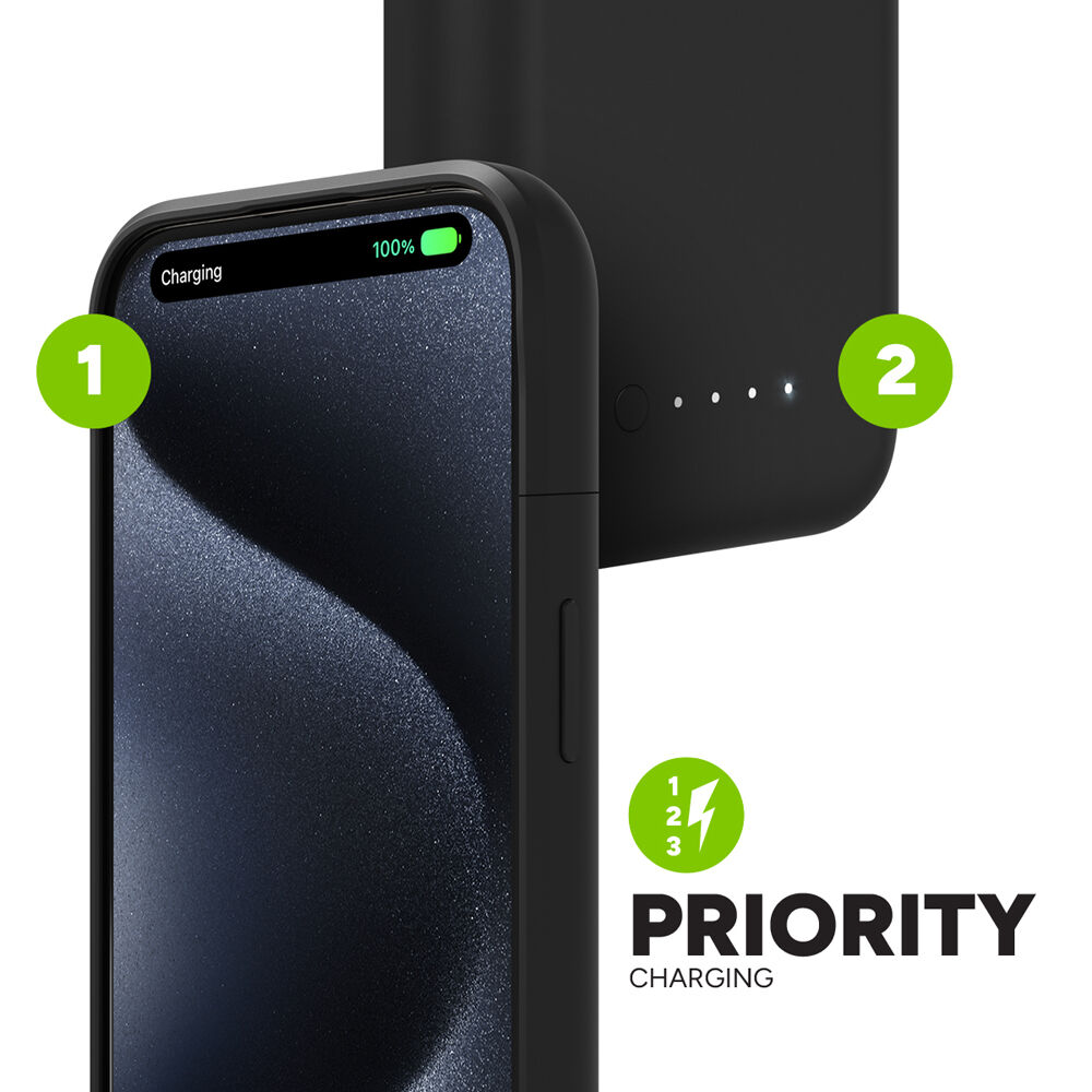 ZAGG Juice Pack battery case for iPhone 15 in a slim protective profile — view 8