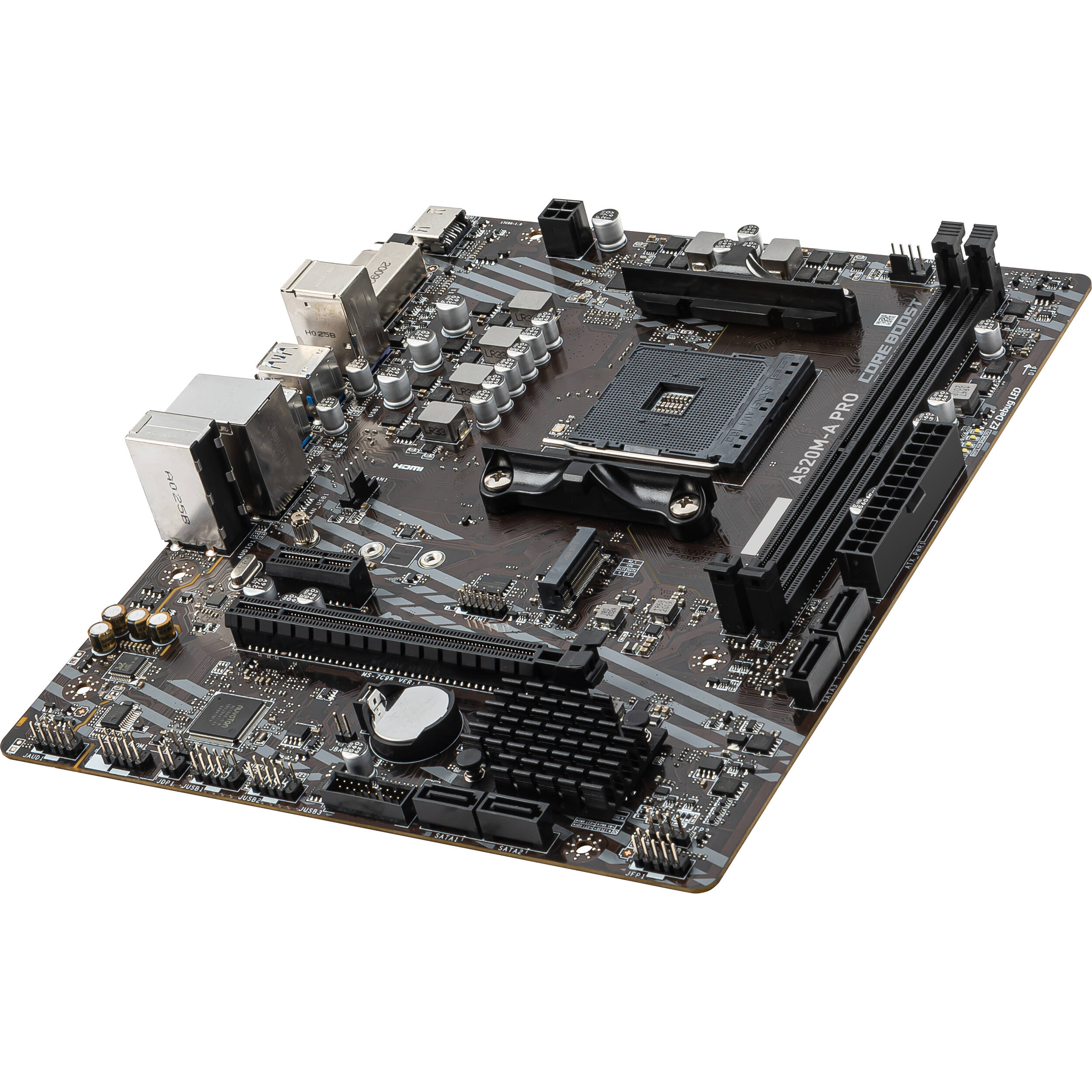 MSI A520M A PRO micro-ATX motherboard with AM4 socket and DDR4 support — view 4