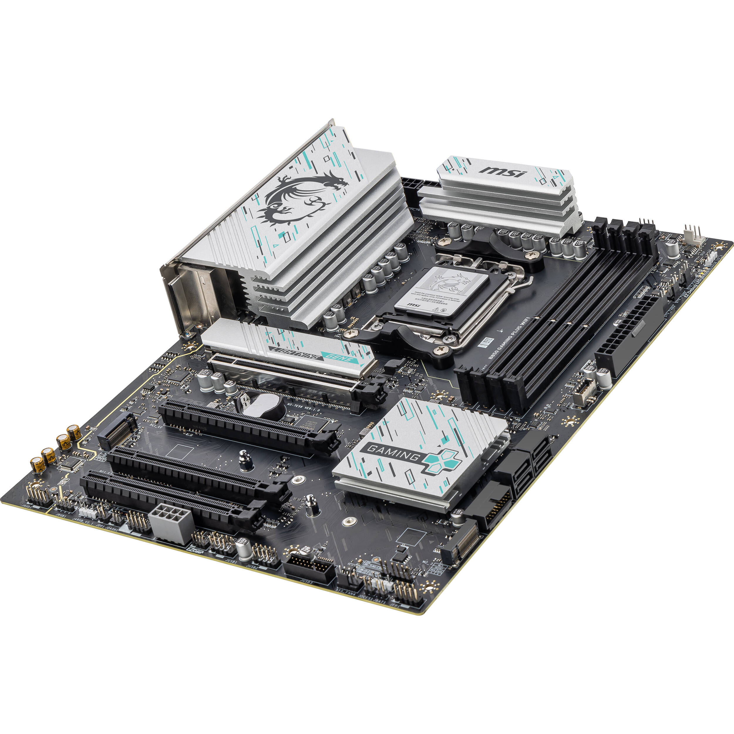 MSI B850 GAMING PLUS WIFI ATX motherboard for AMD AM5 gaming builds — view 4