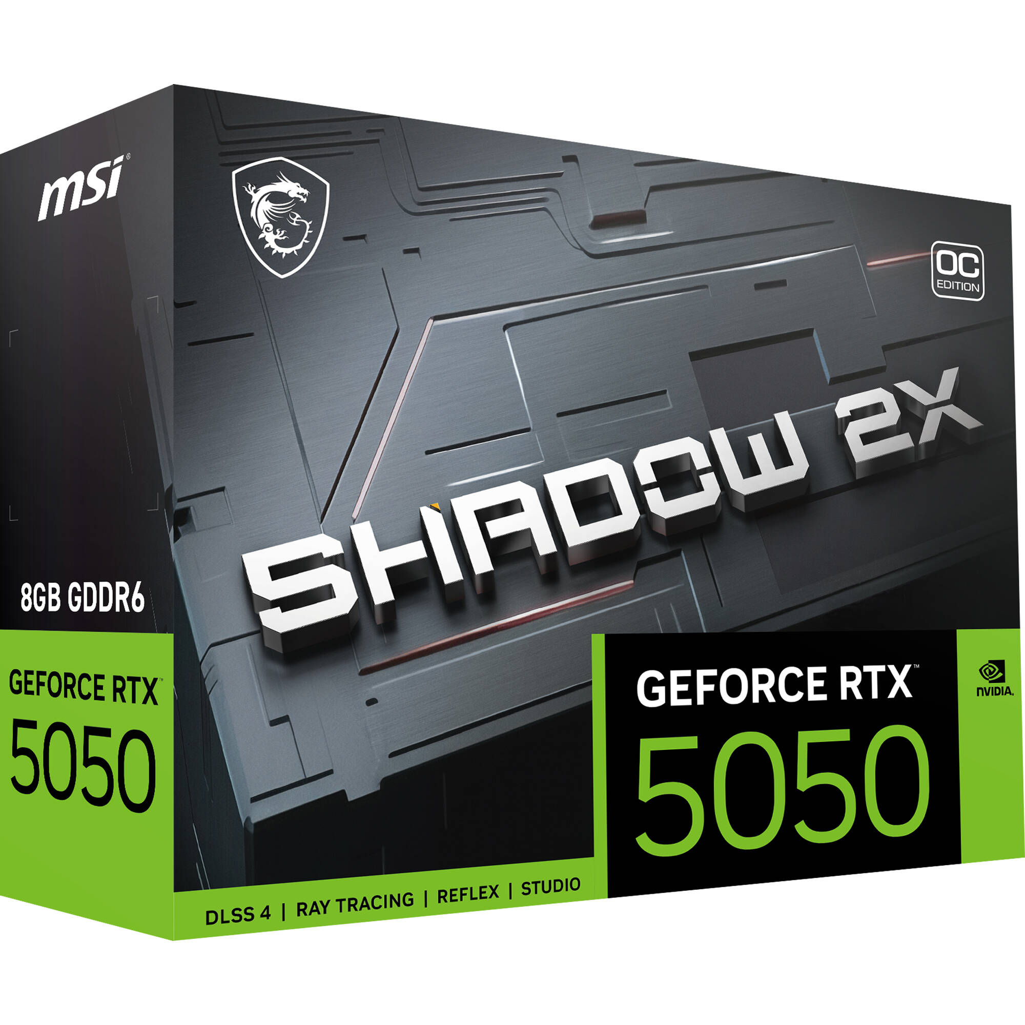 MSI RTX 5050 8G SHADOW 2X OC dual-fan graphics card with 8 GB memory — view 9