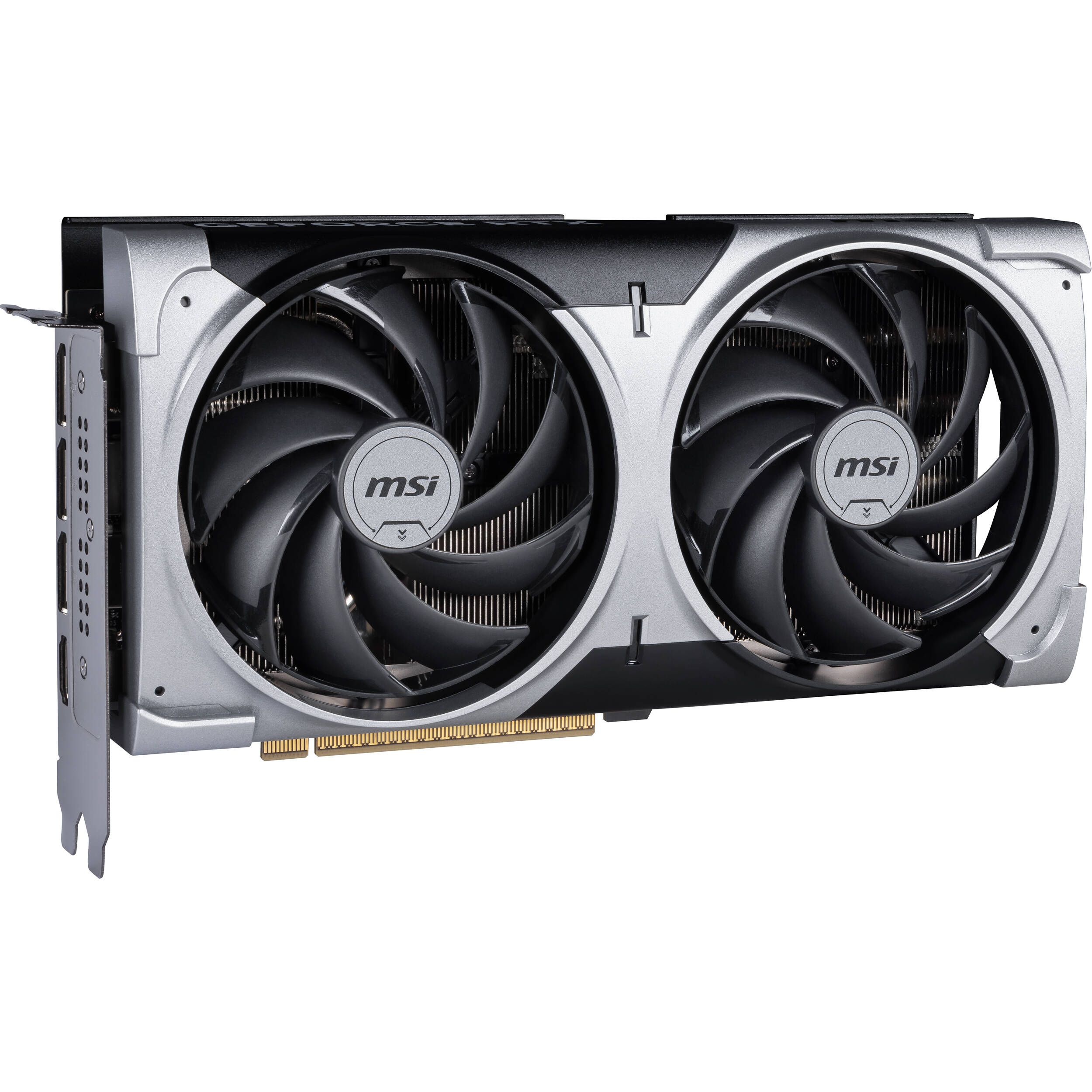 MSI GeForce RTX 5070 12G VENTUS 2X OC graphics card with dual fans and 12 GB memory — view 3