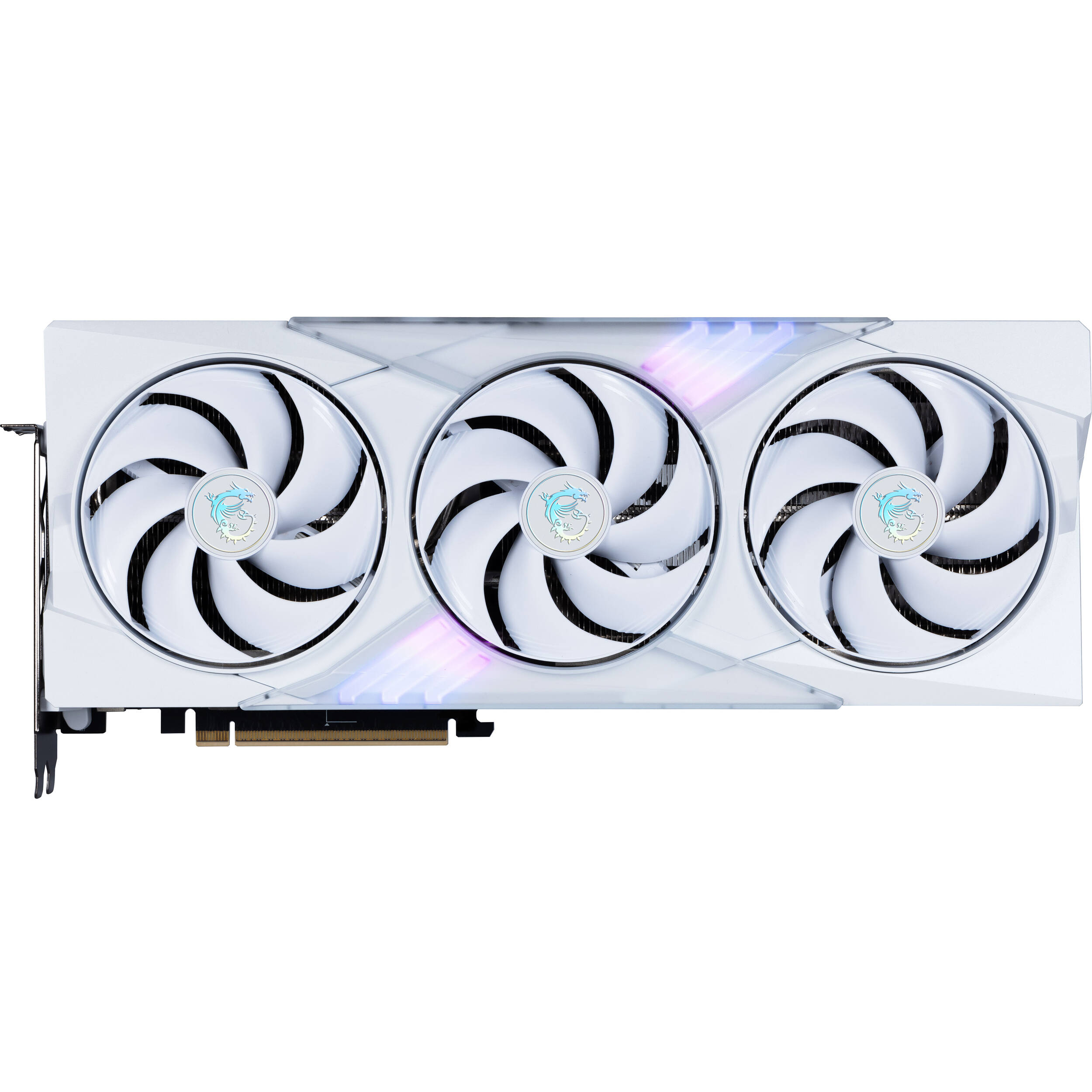 MSI GeForce RTX 5070 Ti 16G GAMING TRIO OC W white triple-fan graphics card — view 2