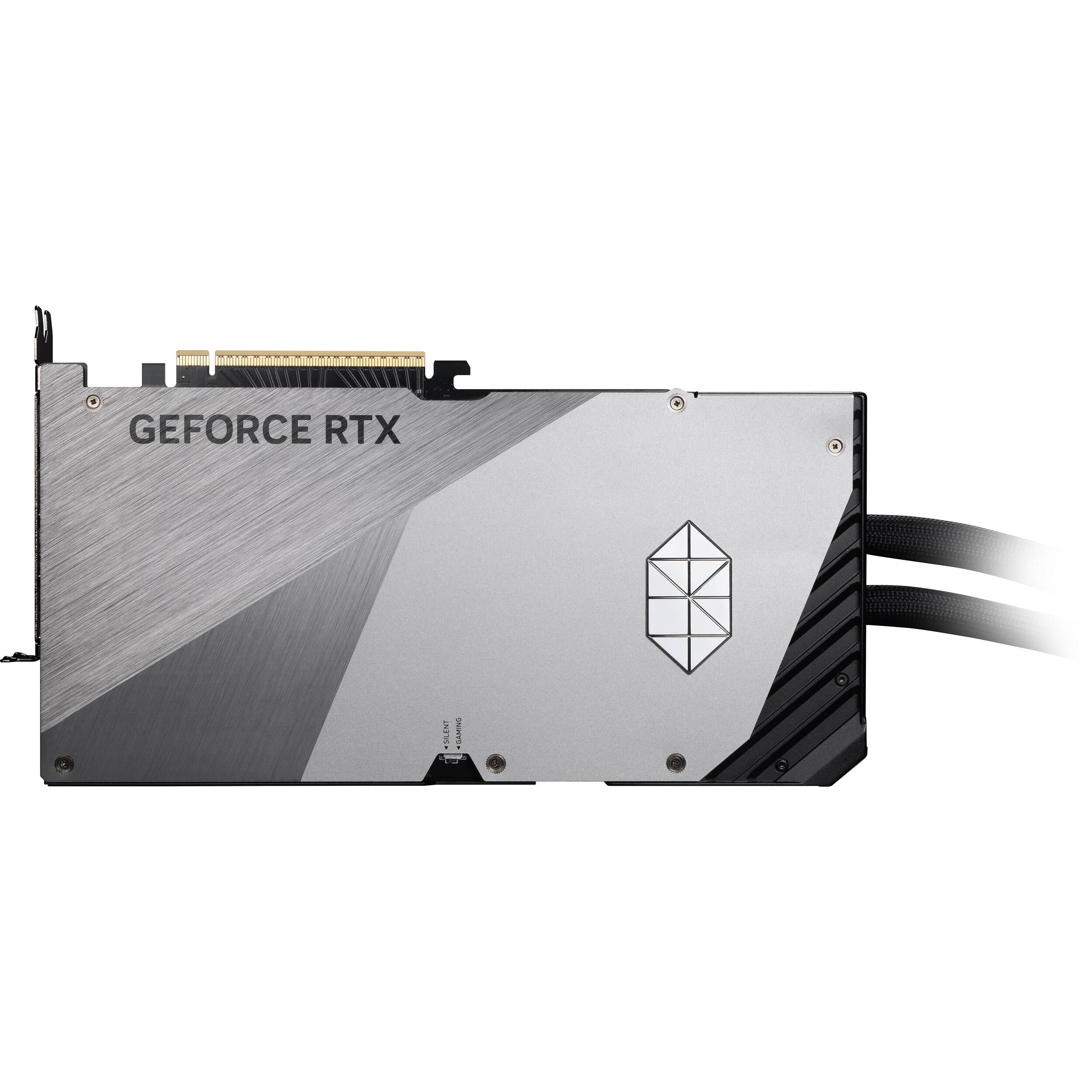 MSI RTX 5090 32G SUPRIM LIQUID SOC graphics card with liquid cooling and premium shroud — view 6