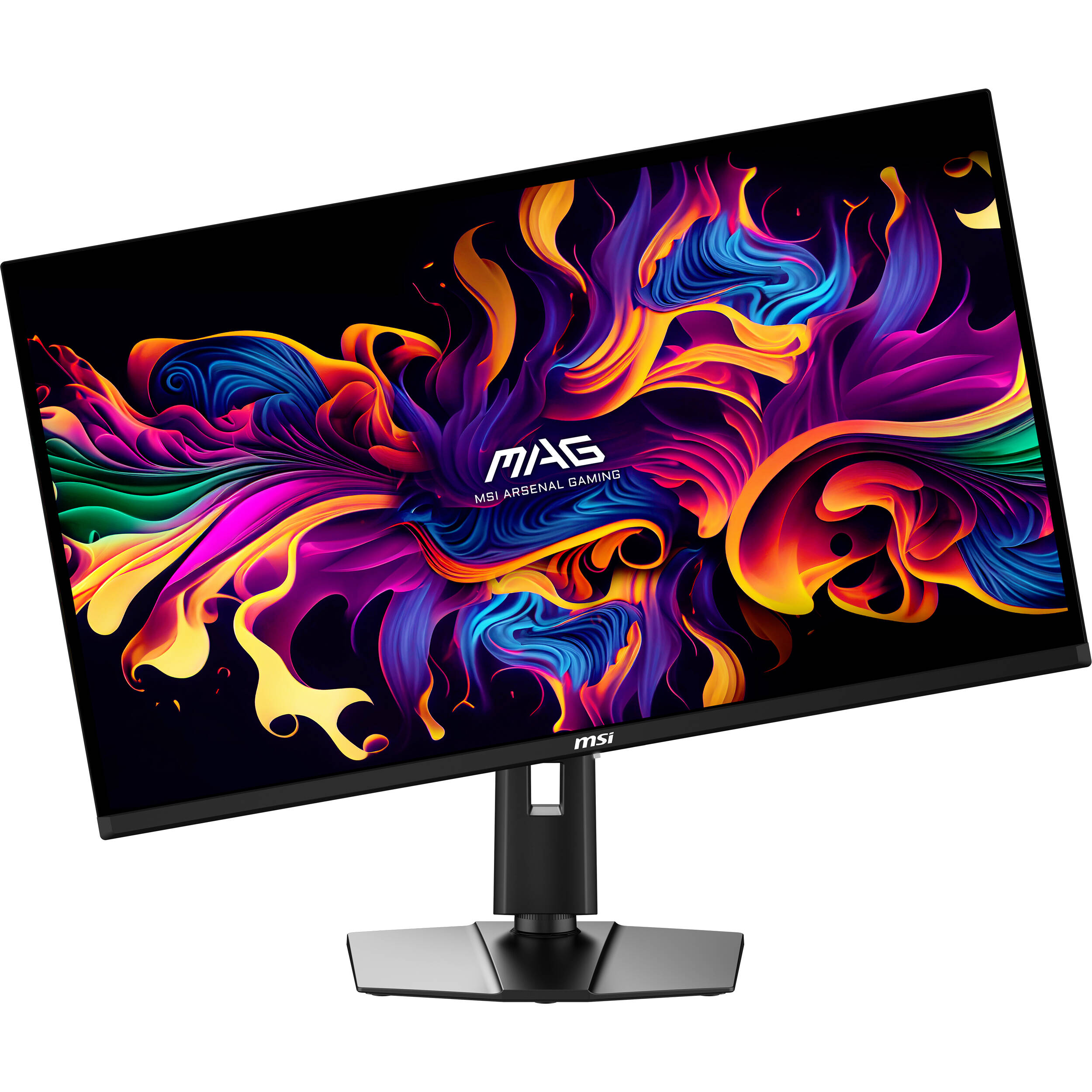 MSI MAG 321UP QD-OLED 32-inch 4K gaming monitor with metallic black finish — view 13