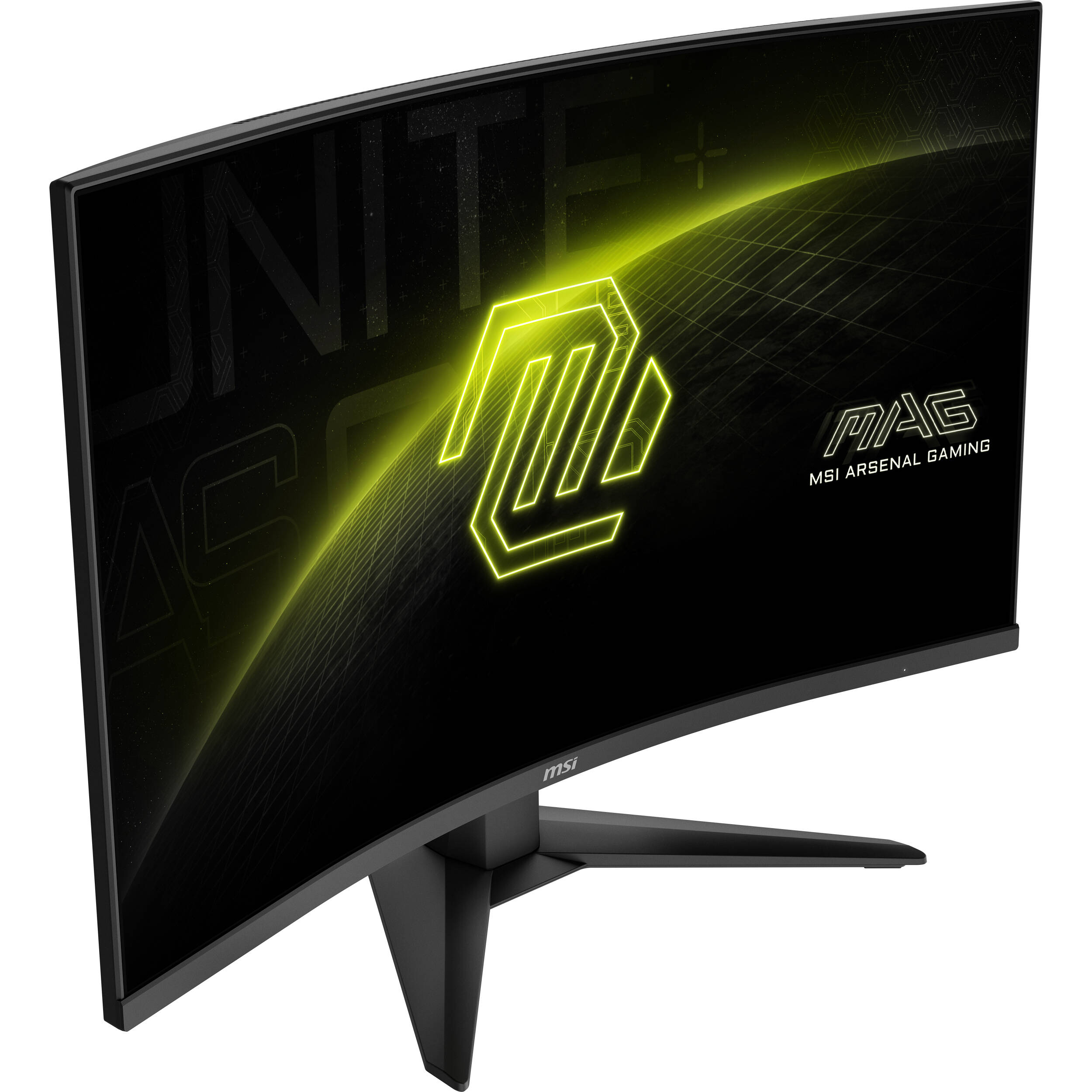 MSI MAG 325CQF 32-inch curved QHD gaming monitor with Rapid VA panel and narrow bezel — view 10