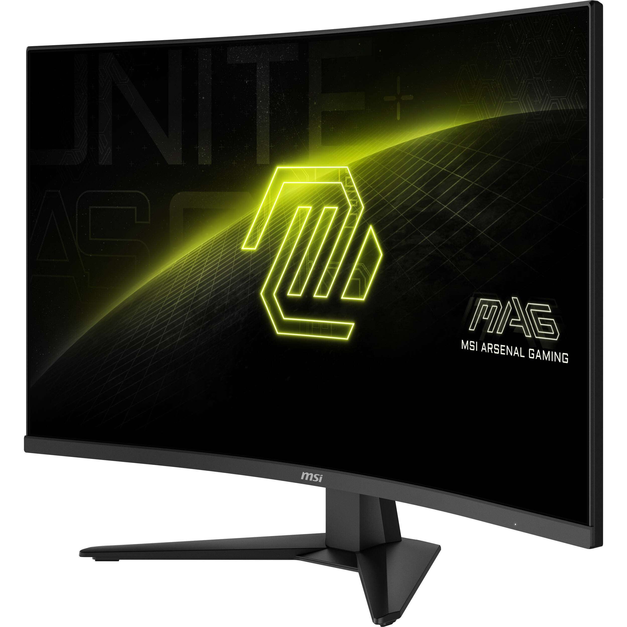 MSI MAG 325CQF 32-inch curved QHD gaming monitor with Rapid VA panel and narrow bezel — view 3