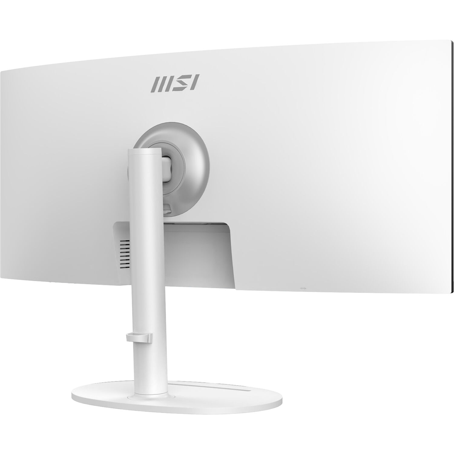 MSI Modern MD342CQPW 34-inch curved ultrawide monitor in matte white — view 6