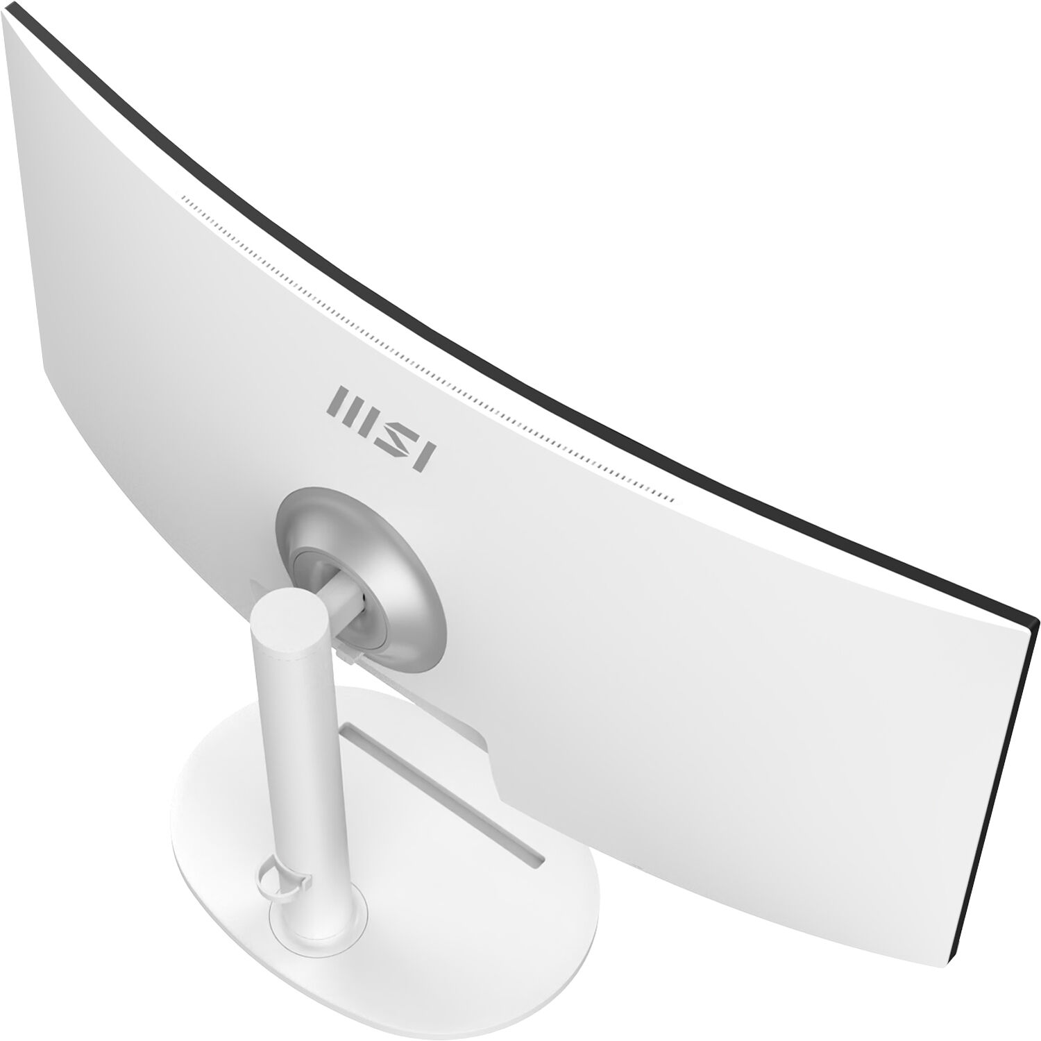 MSI Modern MD342CQPW 34-inch curved ultrawide monitor in matte white — view 7