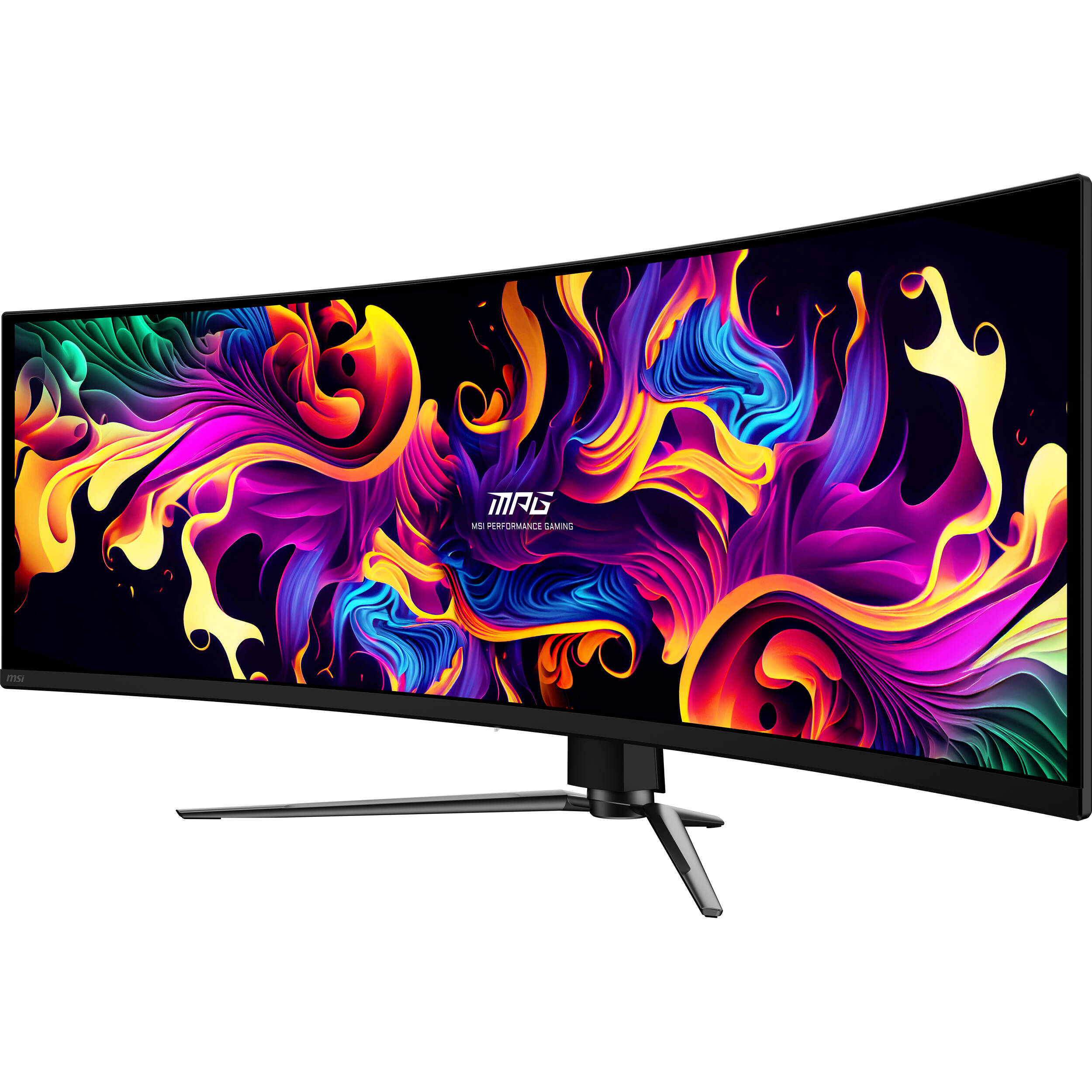 MSI MPG 491CQPX QD-OLED 49-inch curved ultrawide gaming monitor with 5,120 x 1,440 resolution — view 3