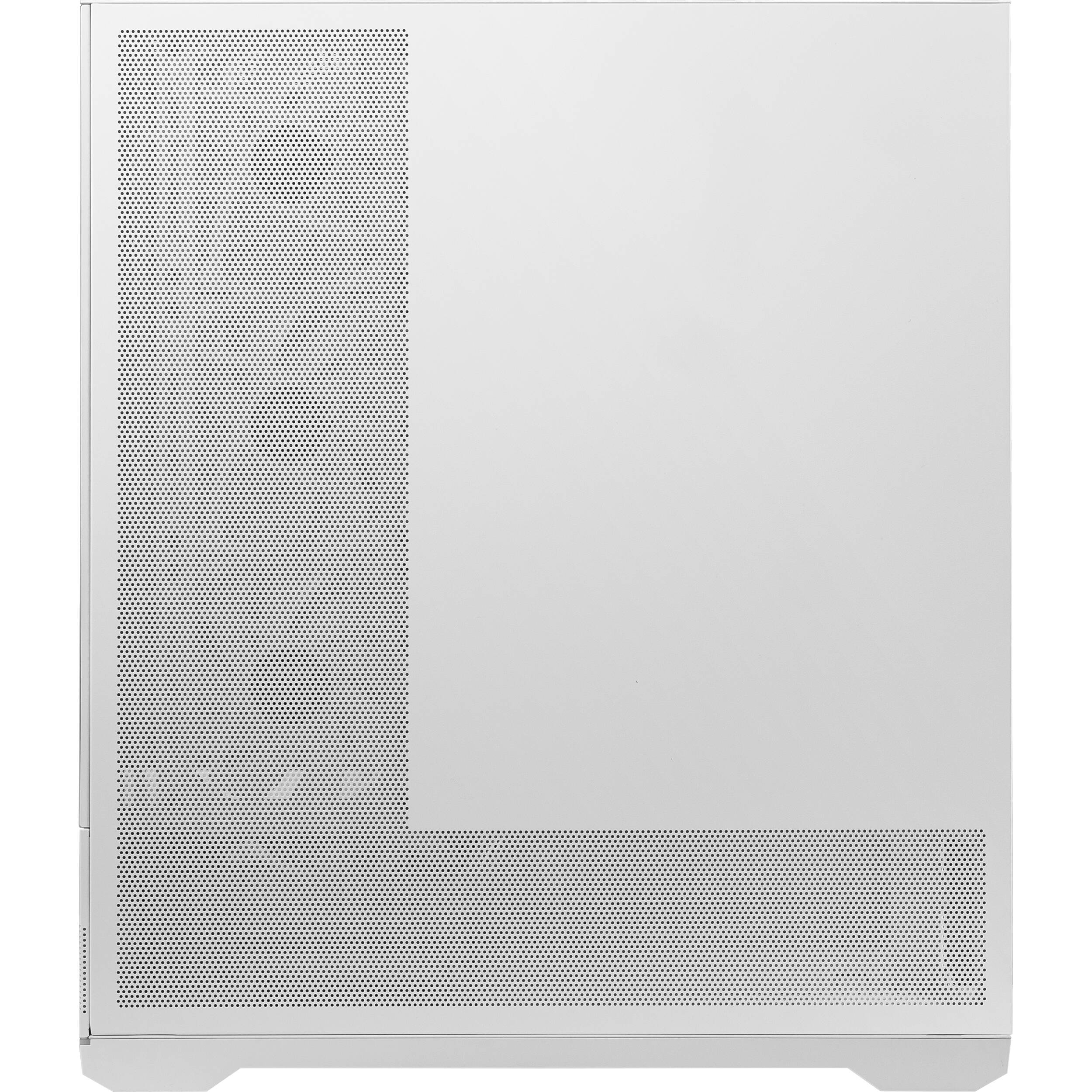 MSI MAG PANO 110R PZ WHITE PC case with tempered glass side panel and ARGB fans — view 4