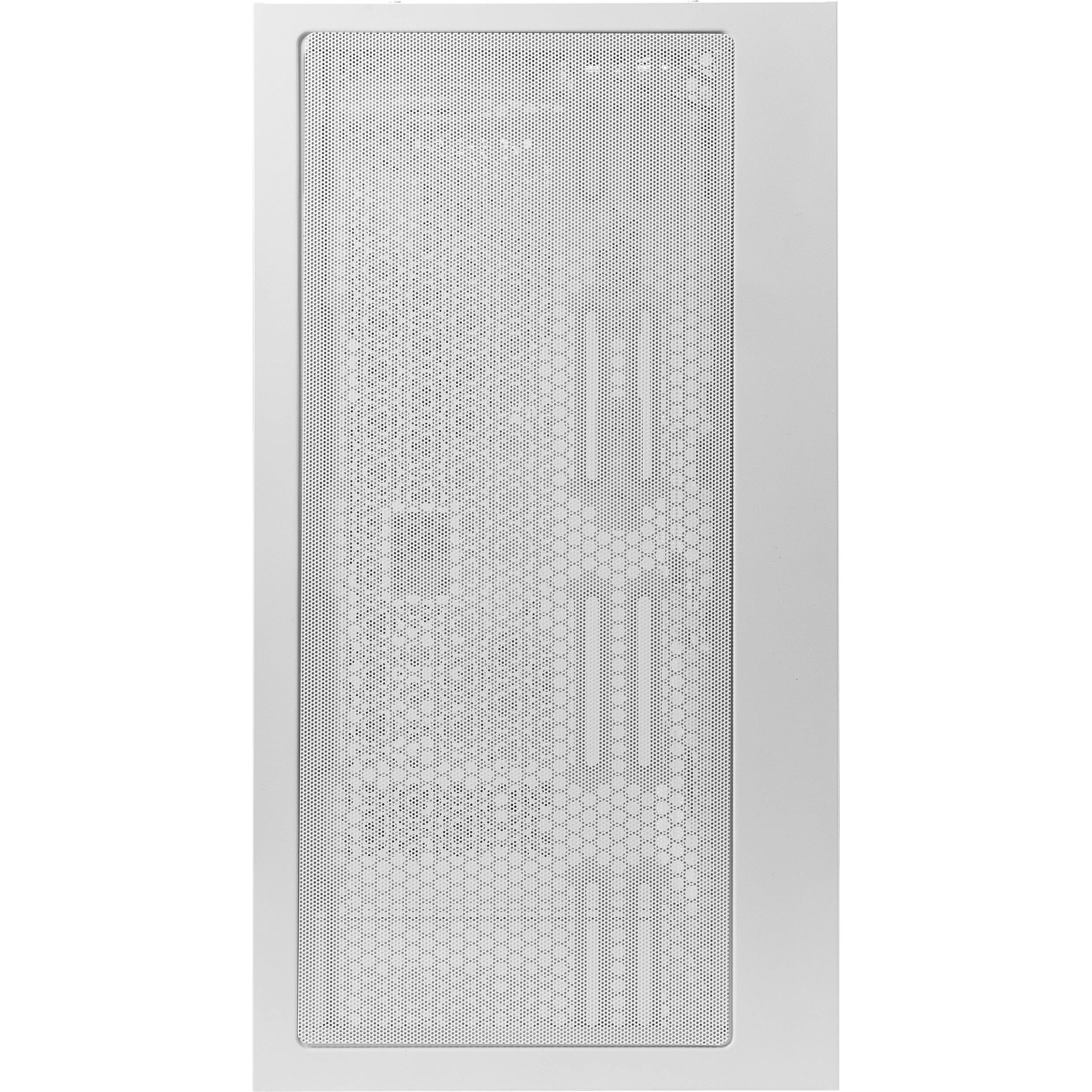 MSI MAG PANO 110R PZ WHITE PC case with tempered glass side panel and ARGB fans — view 5