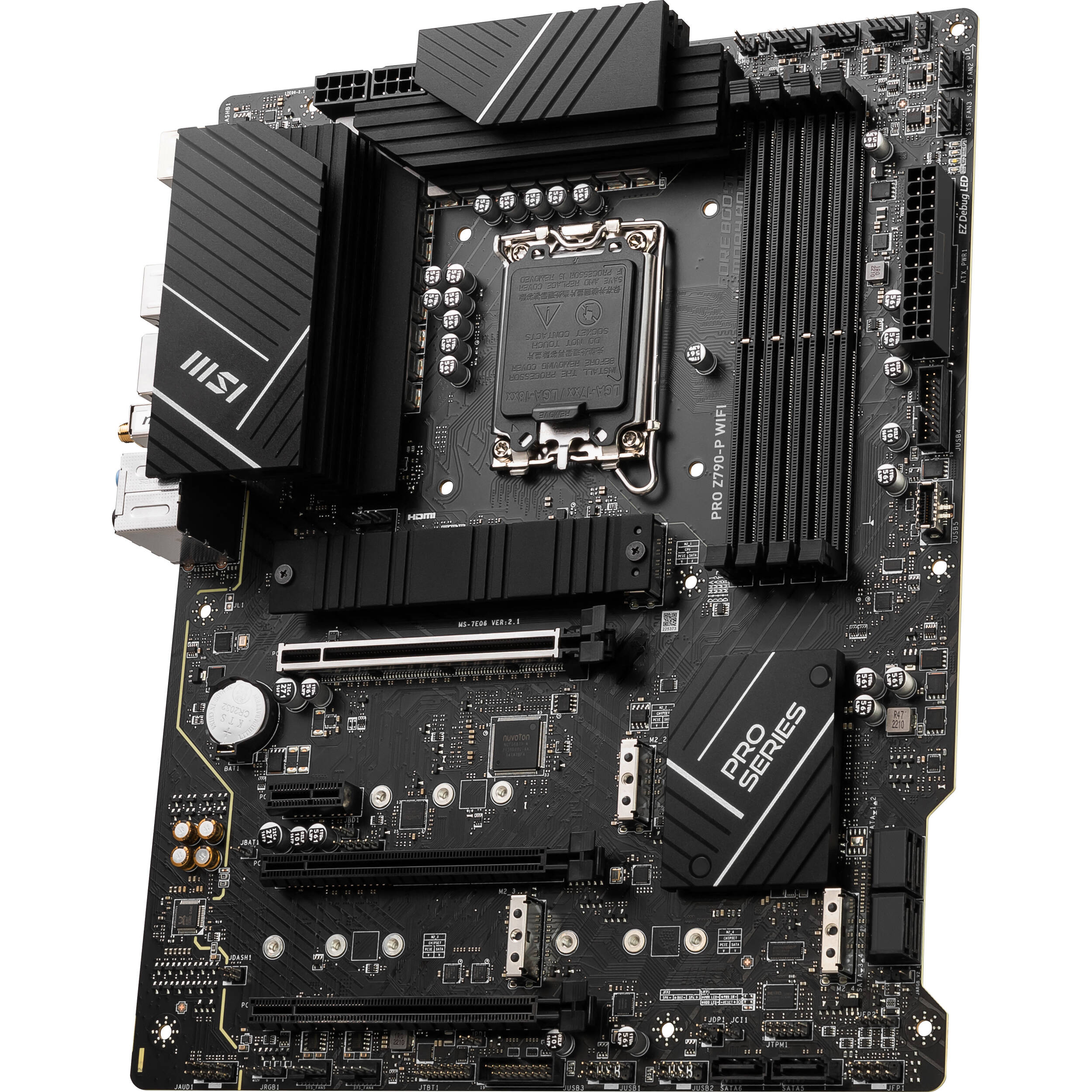MSI PRO Z790-P WIFI ATX motherboard for Intel 12th and 13th Gen processors with DDR5 and Wi-Fi 6E — view 3