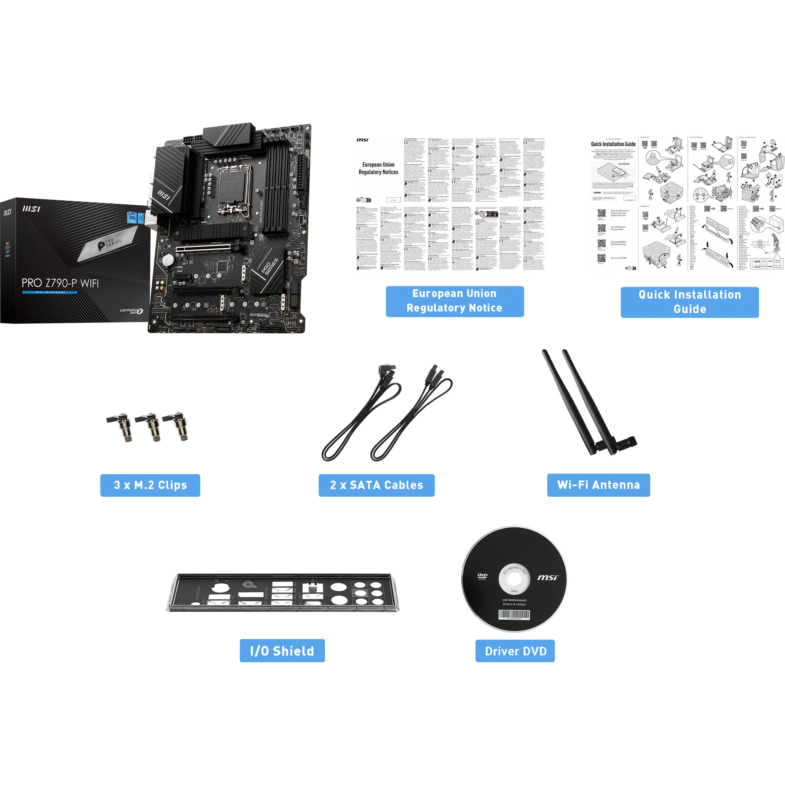 MSI PRO Z790-P WIFI ATX motherboard for Intel 12th and 13th Gen processors with DDR5 and Wi-Fi 6E — view 6