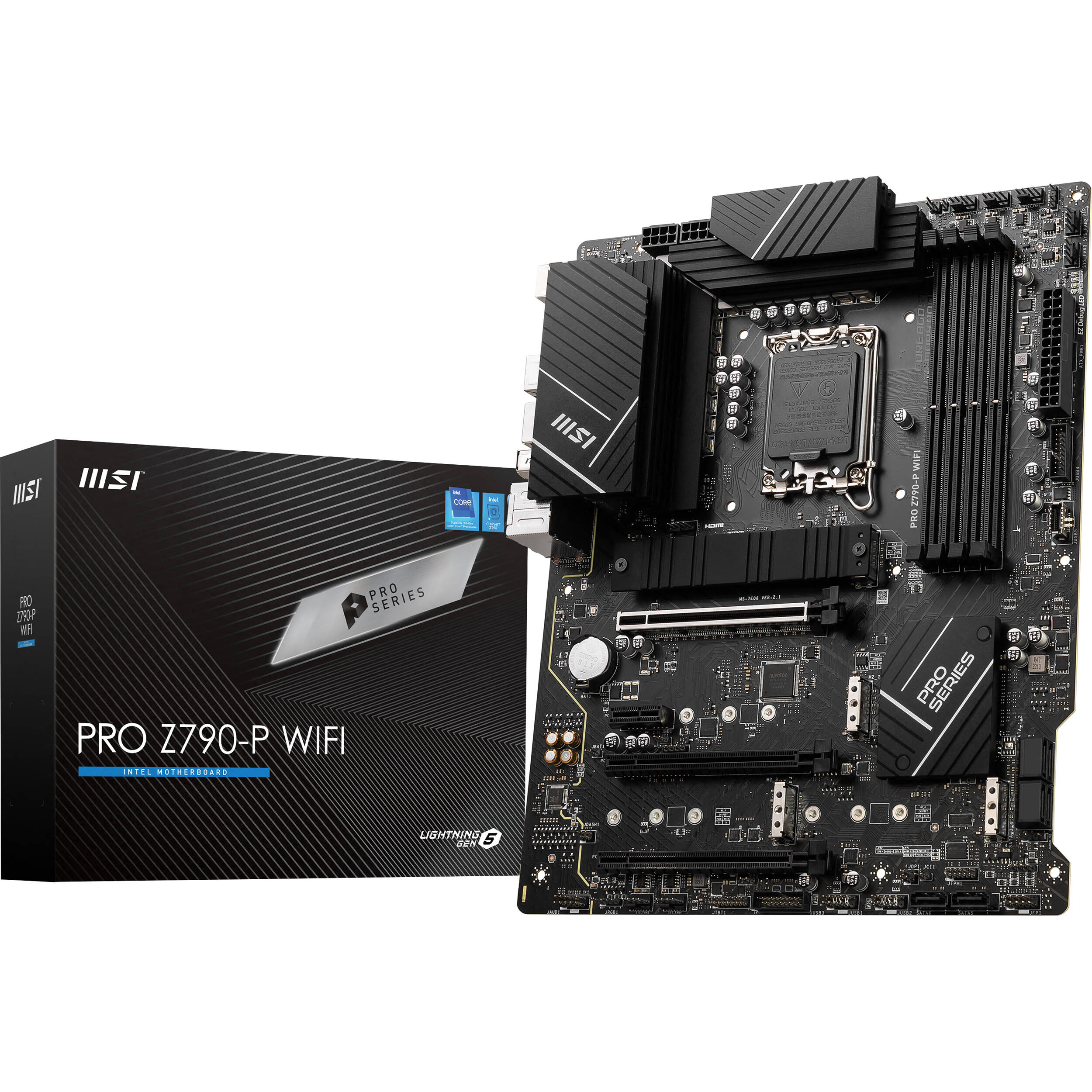 MSI PRO Z790-P WIFI ATX motherboard for Intel 12th and 13th Gen processors with DDR5 and Wi-Fi 6E — view 7
