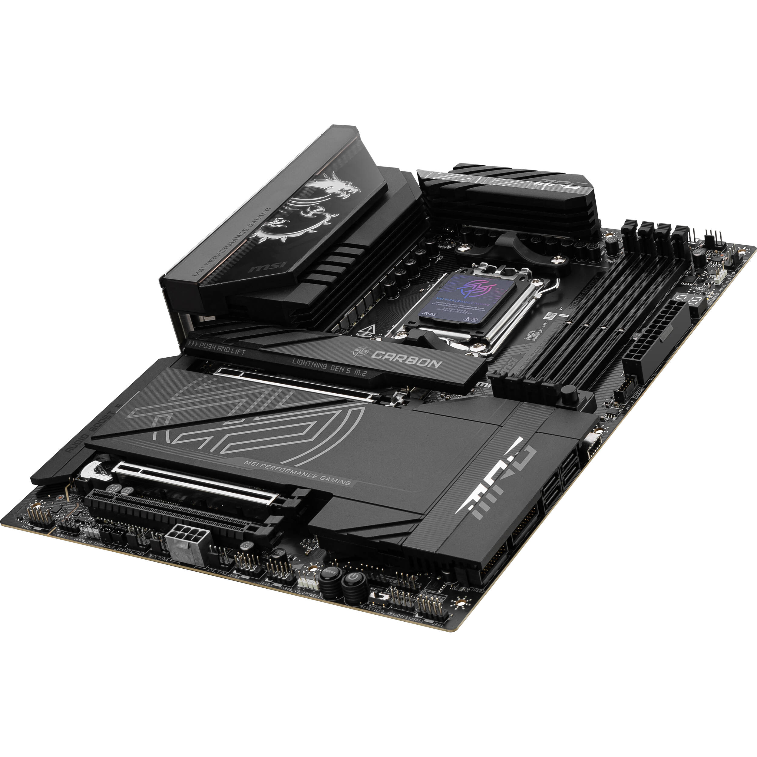 MSI MPG X870E CARBON WIFI ATX motherboard for AM5 Ryzen systems — view 4